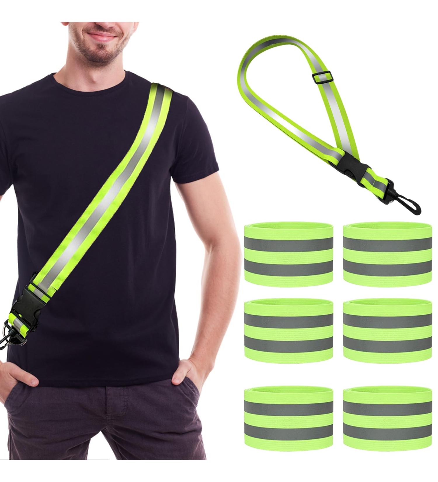 High Visibility Reflector Bands - 7 Piece Set for Jogging Biking Hiking & Motorcycle Safety - Buy Online on GoSupps.com
