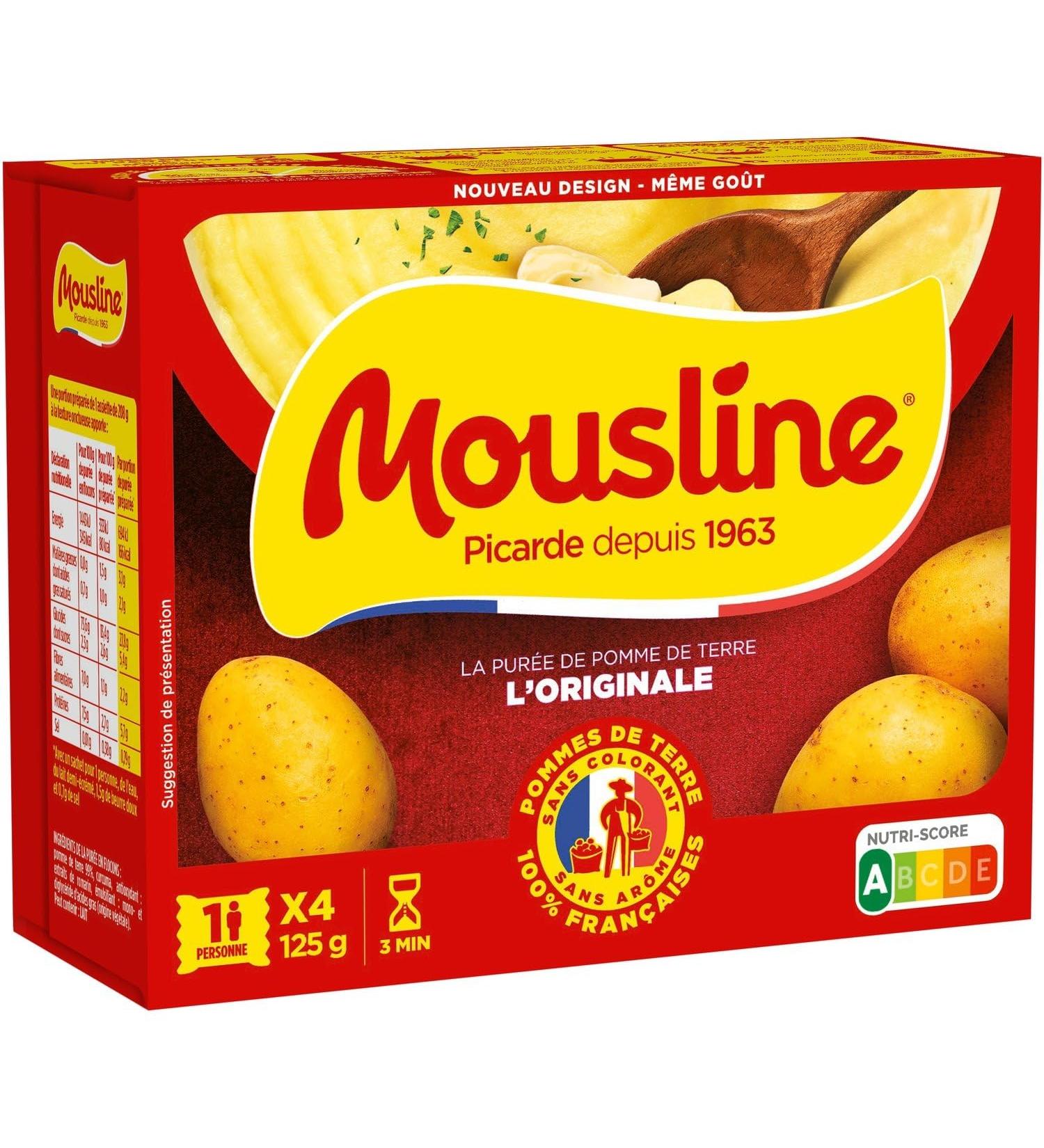 Maggi Mousline Mousline Pur e Nature Pack of 4 Sachets 125 g