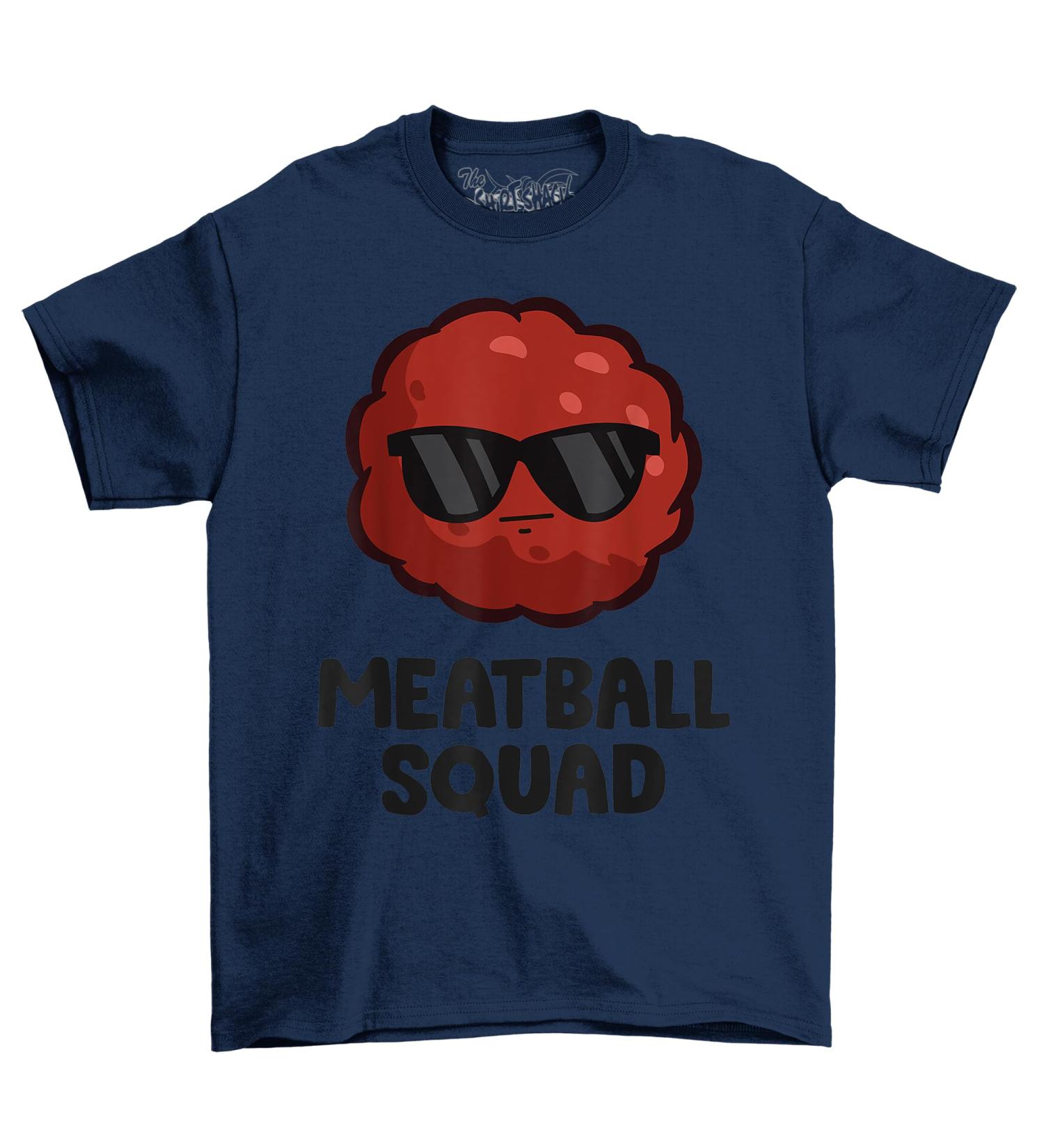 The Shirt Shack Meatball Squad Kawaii Meatball Food Cool Meatball T-Shirt - for Meatball Lovers with Style! Funny and Delicious! Unisex Design. S Navy - Buy Online on GoSupps.com