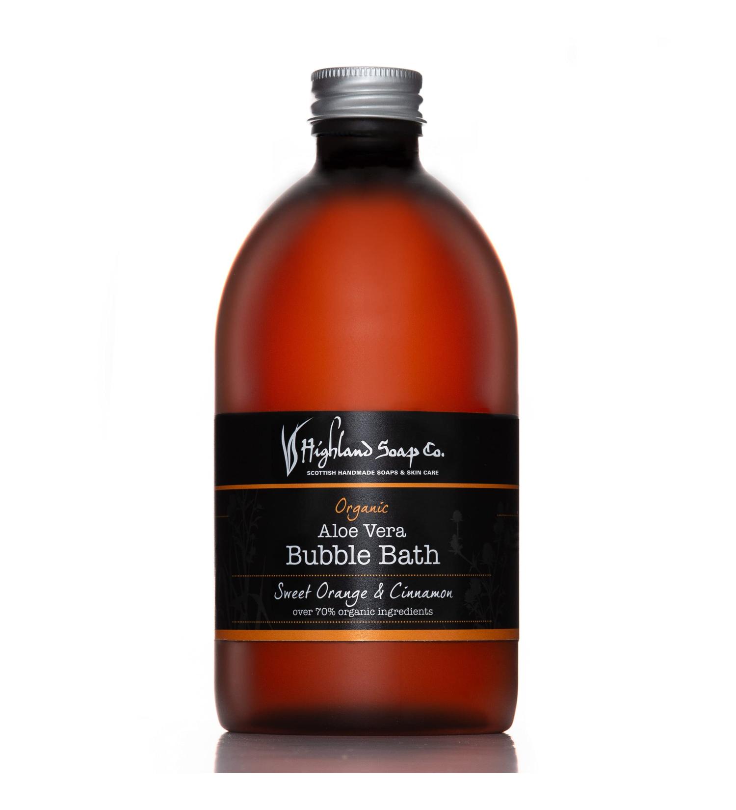 The Highland Soap Company Bubble Bath Sweet Orange & Cinnamon 500ml