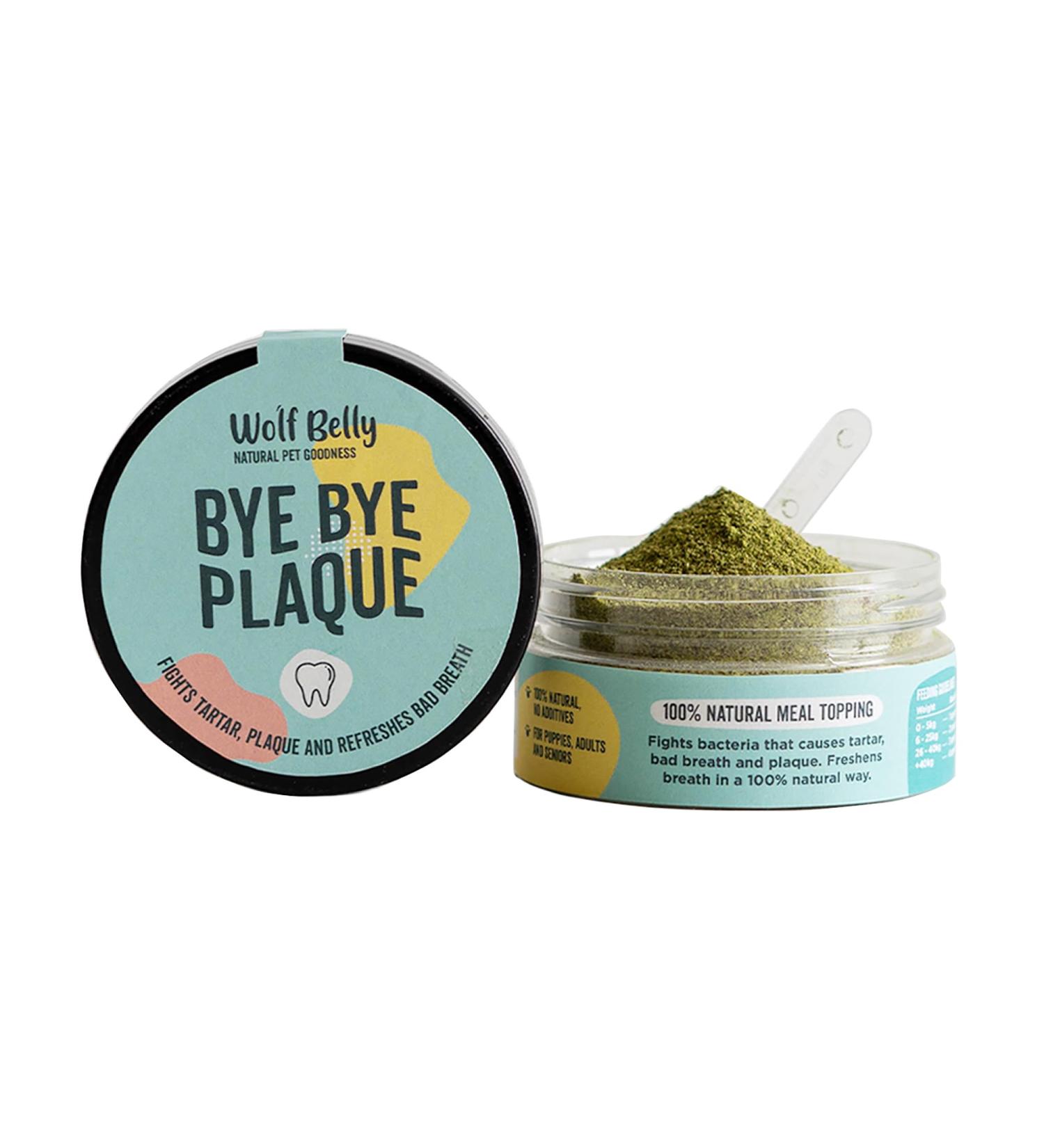 Wolf Belly Tartar Remover Dog Powder - 100% Natural Dental Care for Dogs & Cats | Bye Bye Plaque & Bad Breath | 60g - Buy Online on GoSupps.com