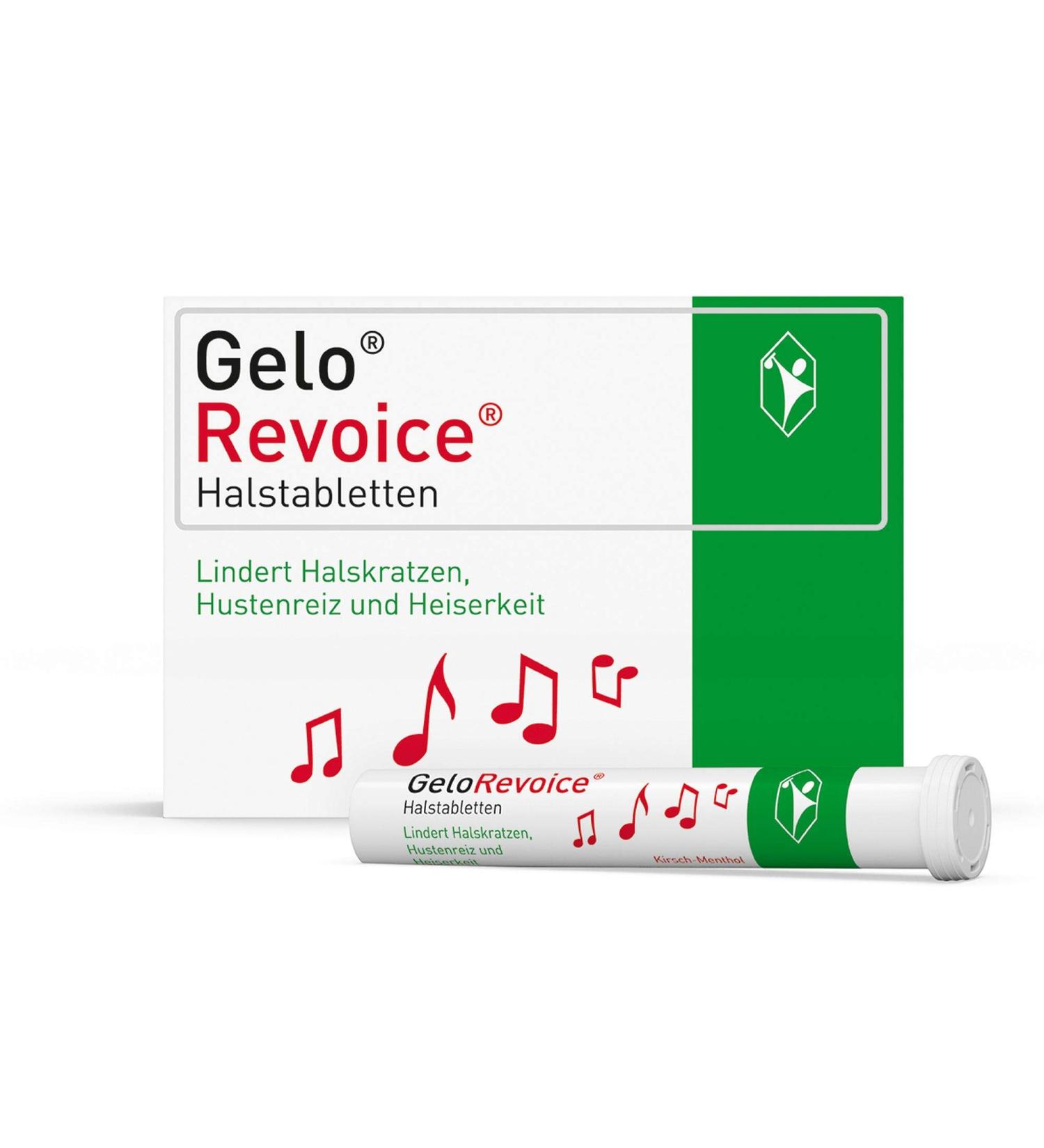 Gelorevoice Half Tablets Kirsch-Menthol 60 St - Fast Relief for Sore Throats Coughs & Hoarseness - Soothes Voice Loss & Swallowing Difficulties - Buy Internationally - Buy Online on GoSupps.com