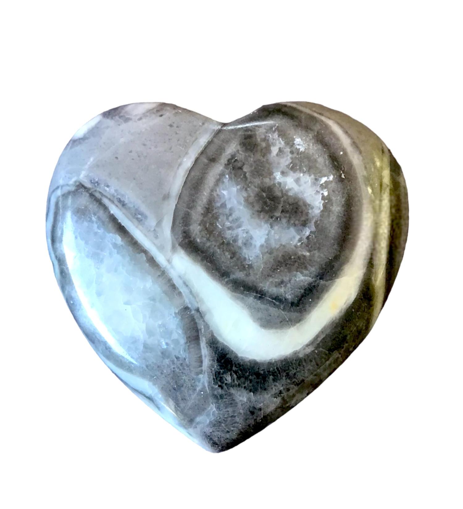 Steinfixx Large Gem Heart | Healing Crystal | Chakra & Massage Stone | Perfect Gift | Shell Jaspis - Buy Online on GoSupps.com