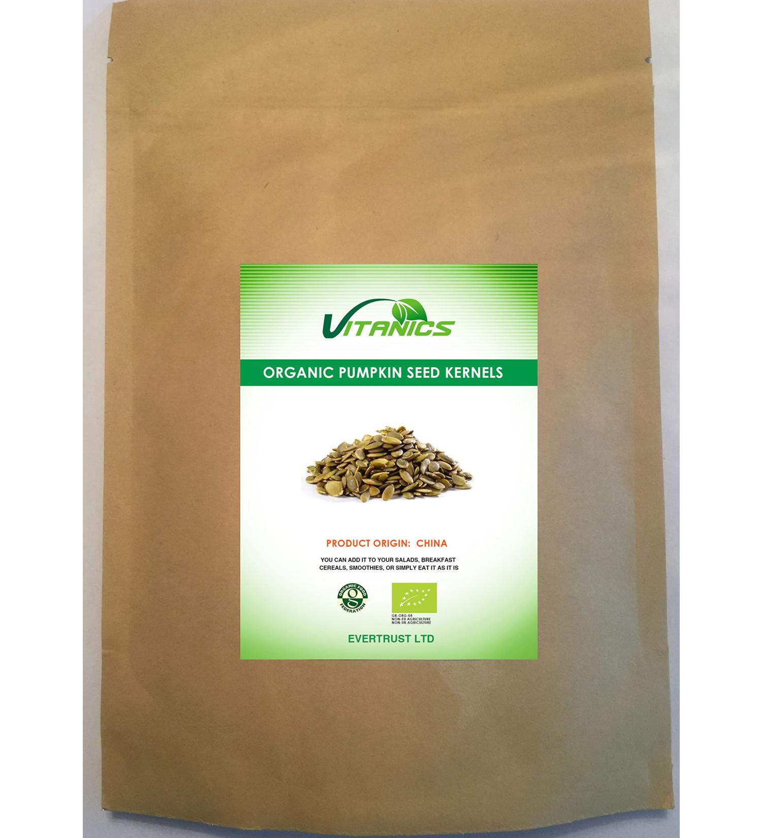 Vitanics Organic Pumpkin Seeds (Pumpkin Seed Kernels) (200g)