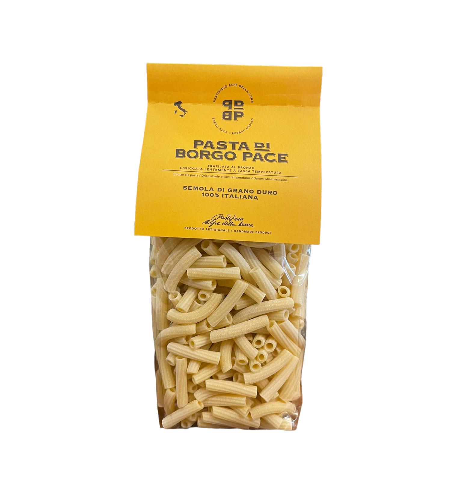 Borgo Pace bronze-extruded pasta 100% Italian durum wheat semolina Maccheroncini 500g