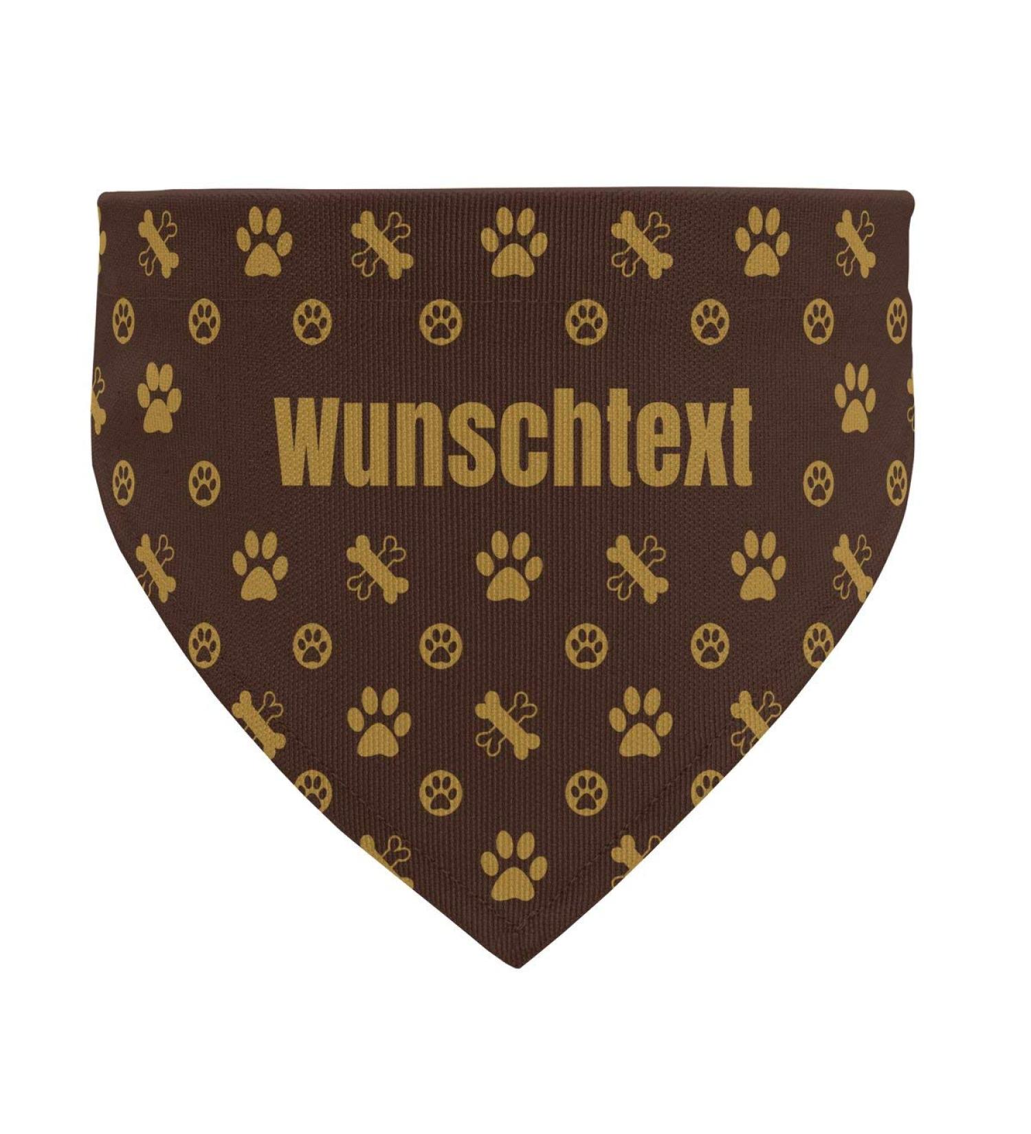 Custom Dog Scarf with Name - Printplanet Logo Pattern - Size L - Personalized Pet Accessory - Buy Online on GoSupps.com