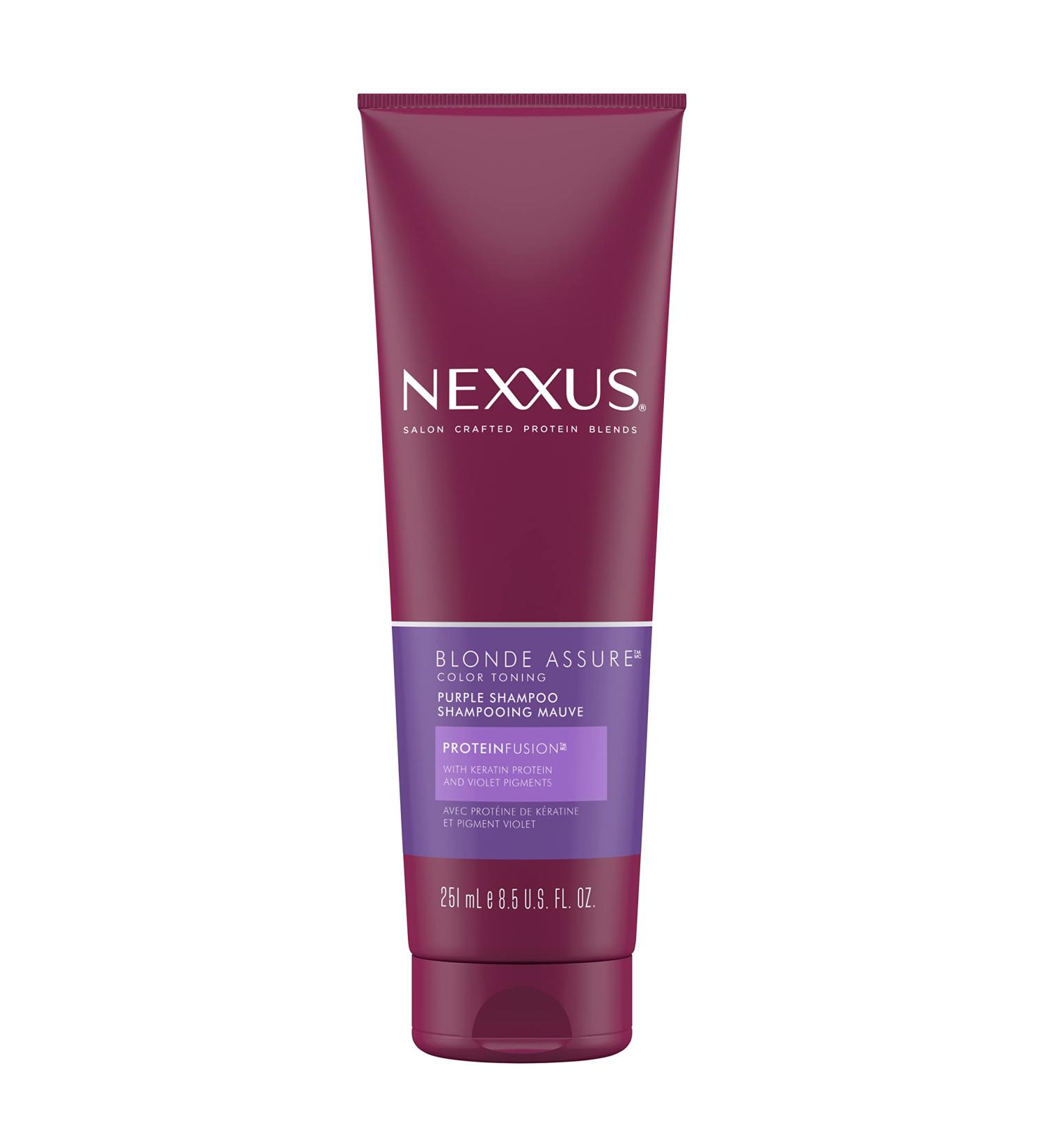 Nexxus Blonde Assure Purple Shampoo 8.5 oz - Keratin Protein, Color Care for Blonde Hair - Buy Online on GoSupps.com