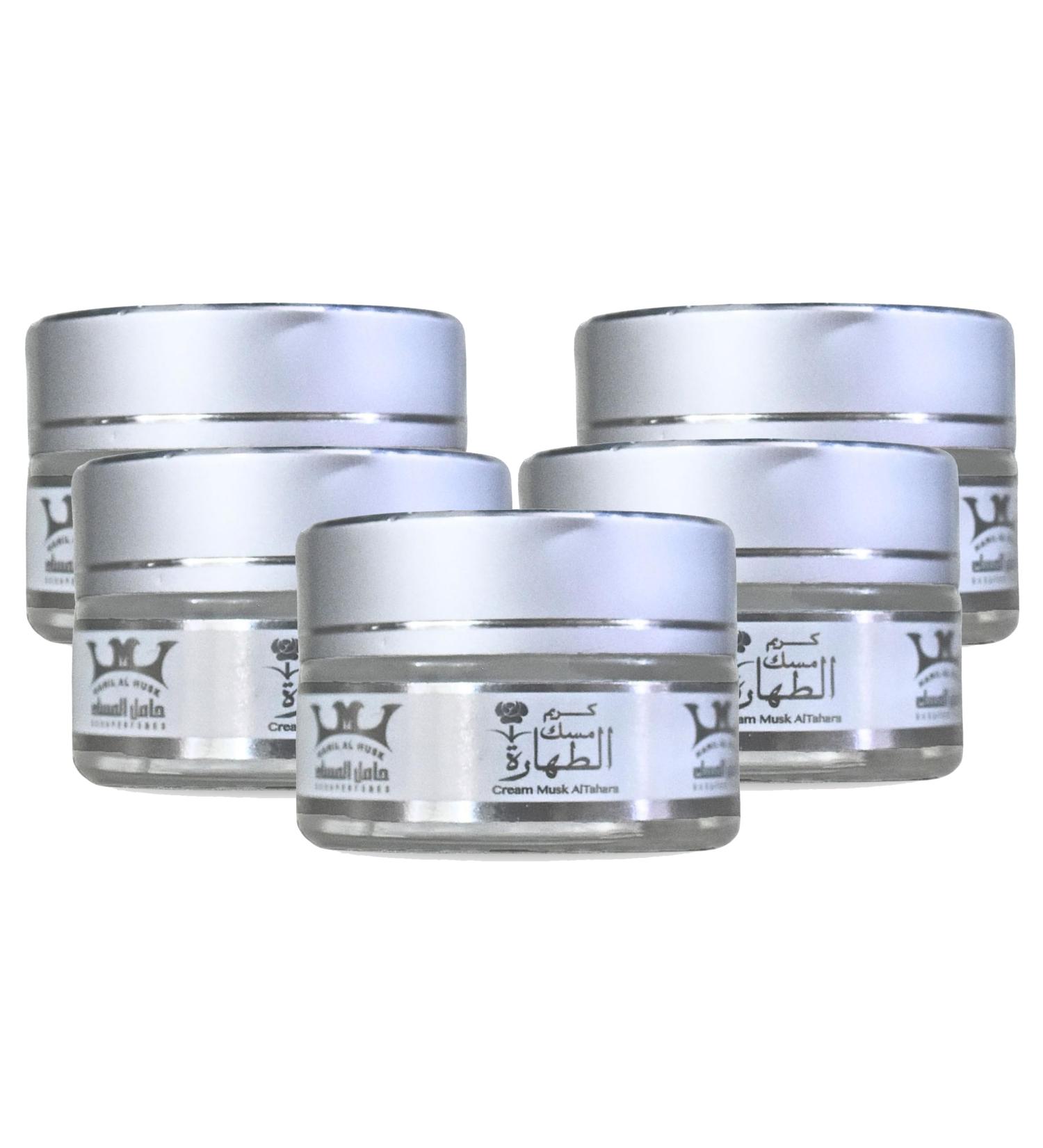 bonballoon 5 Pack Cream Musk Al Tahara Saudi Arabian Arabic Egyptian Egypt Oriental Hamil ElMusk Al Musk Altahara Women Womens Suitable For All Kind Of Skins (0.70 oz / 20 gm Each One) - Buy Online on GoSupps.com