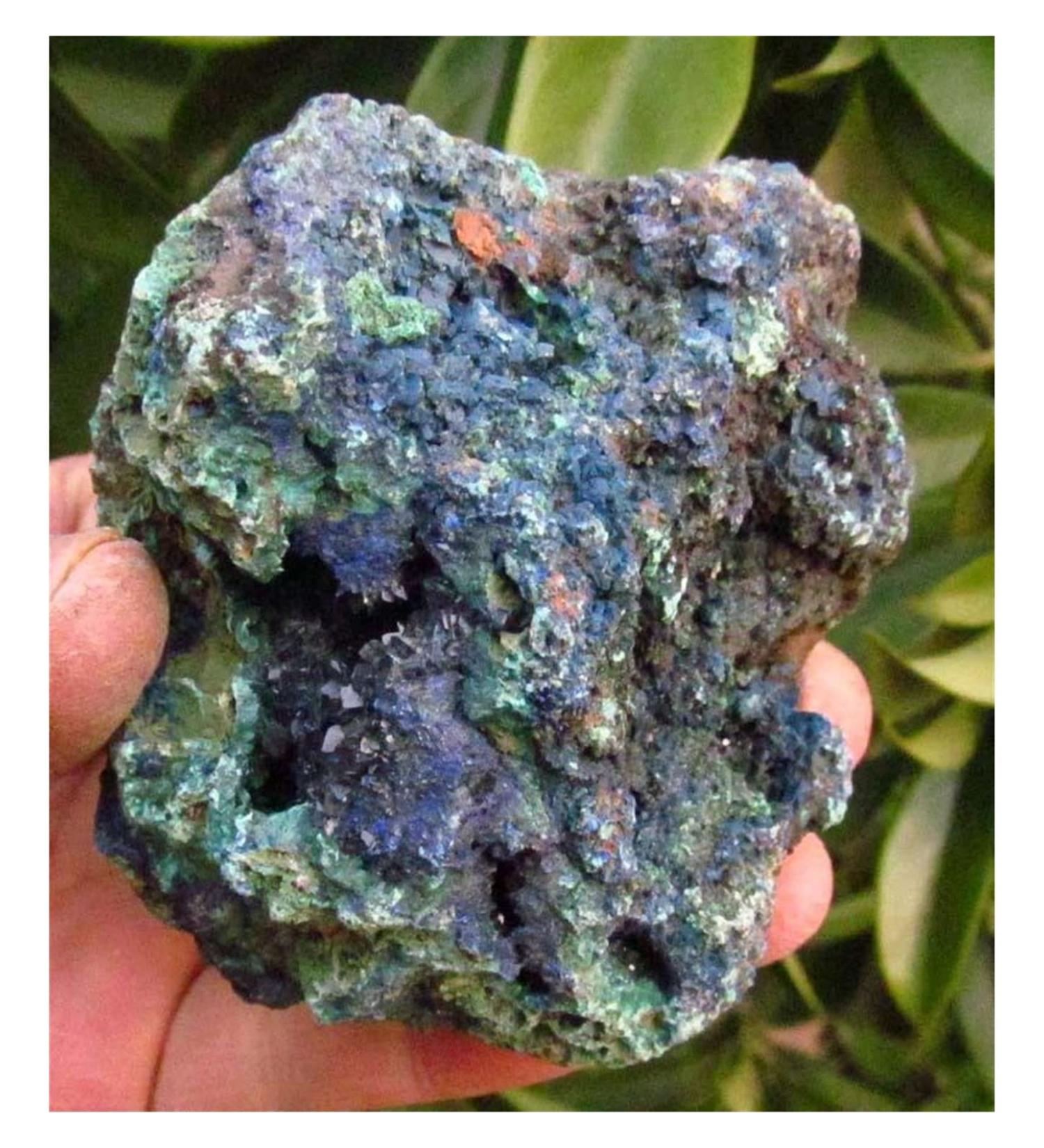 Natural Crystal Rough Azurite 350g Gem Blue Azurite Crystal Cluster&Green Malachite on Matrix Natural Rough Stone