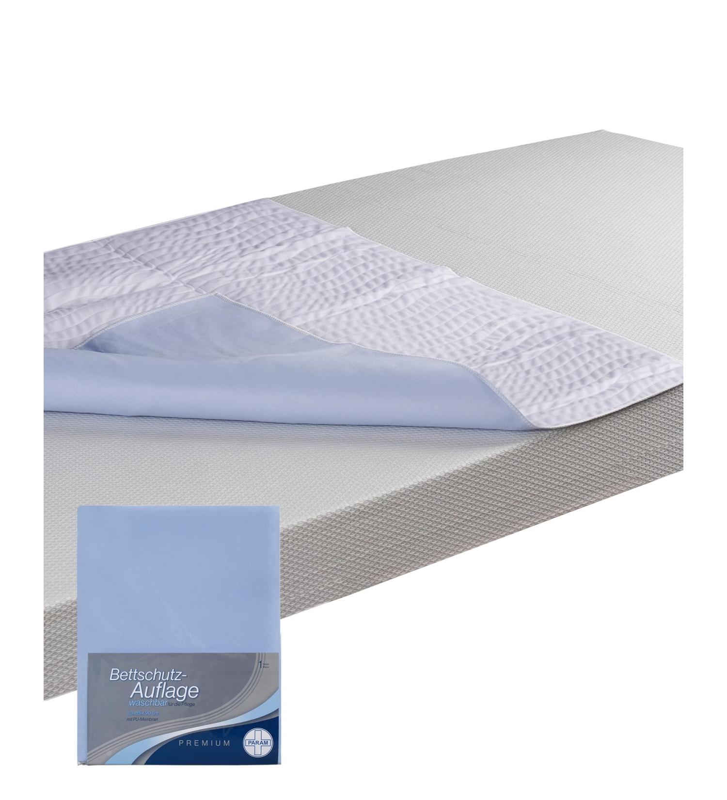 Param Bed Protection Pad - Washable Incontinence Pad 85x90 cm | High Comfort & 2300 ml Absorption | Protect Your Bed & Textiles - Buy Online on GoSupps.com