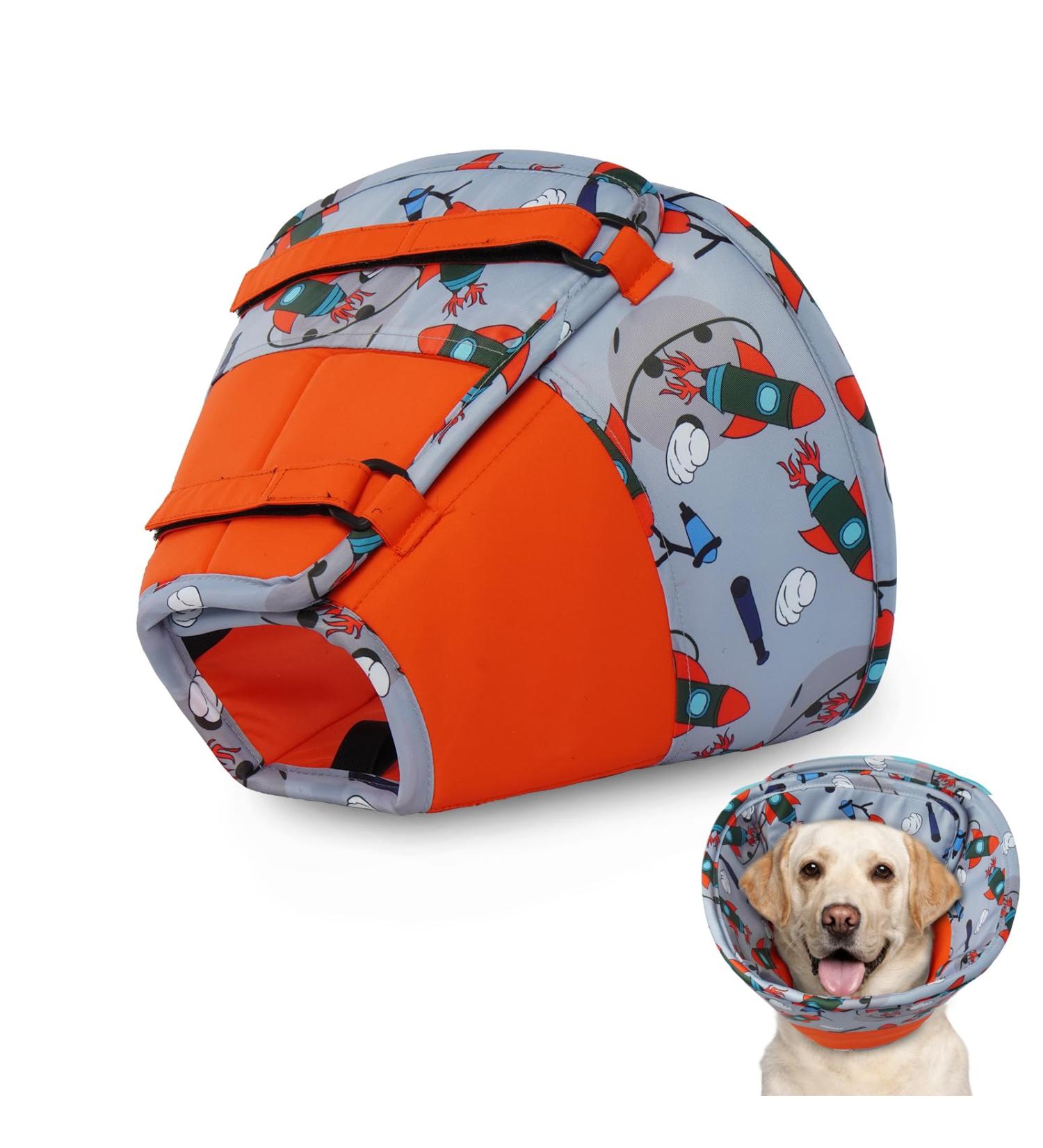 Buy Hjumarayan Halskrause Dog Collar - Adjustable Waterproof Leak Protection for Injury Prevention | Soft & Comfortable (Red M) - Buy Online on GoSupps.com