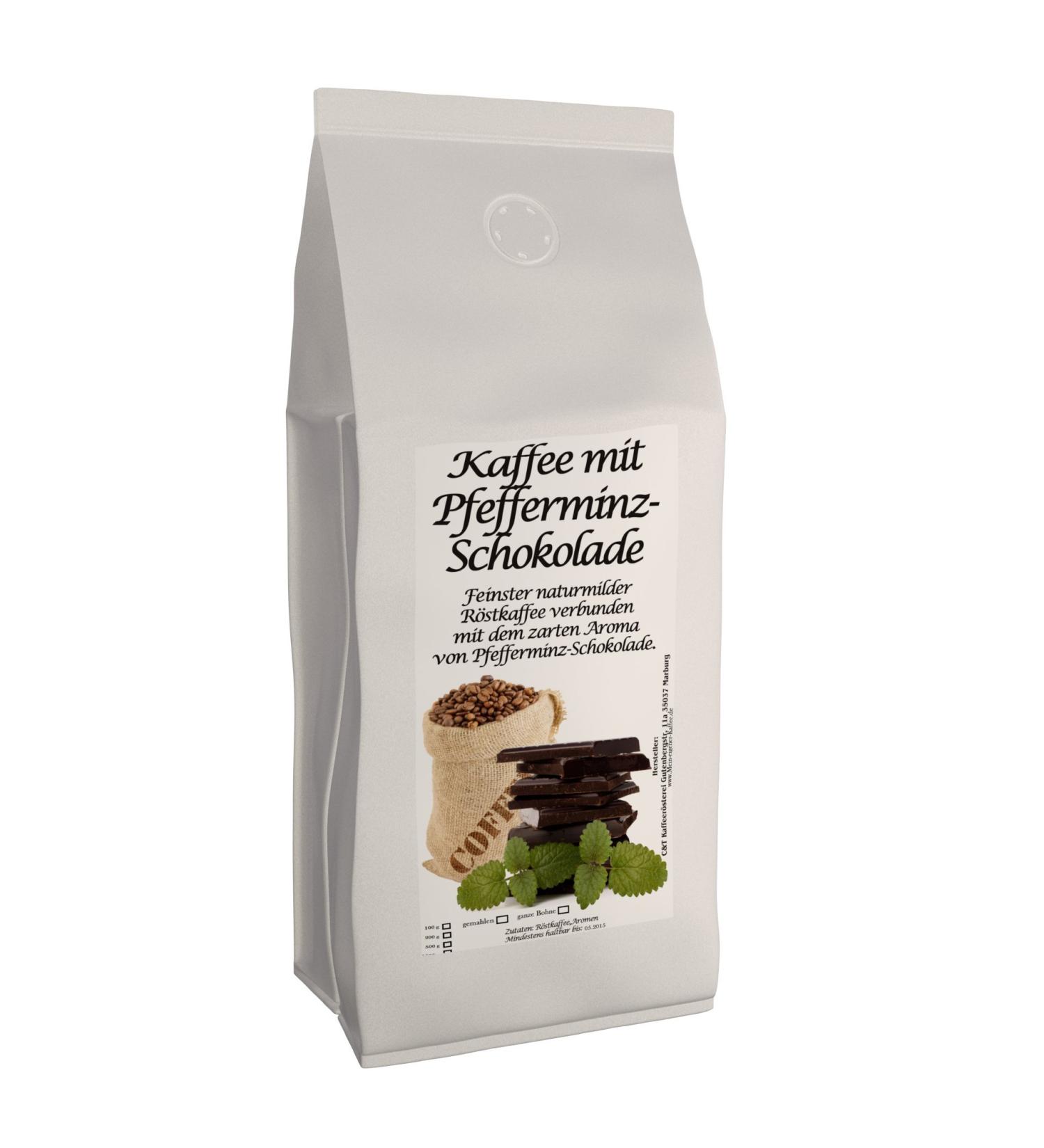 C&T Aroma Haffee Eyomatized Coffee - Peppermint Chocolate 1000g | Premium Flavored Coffee | Private Roasting | Buy Online Internationally - Buy Online on GoSupps.com