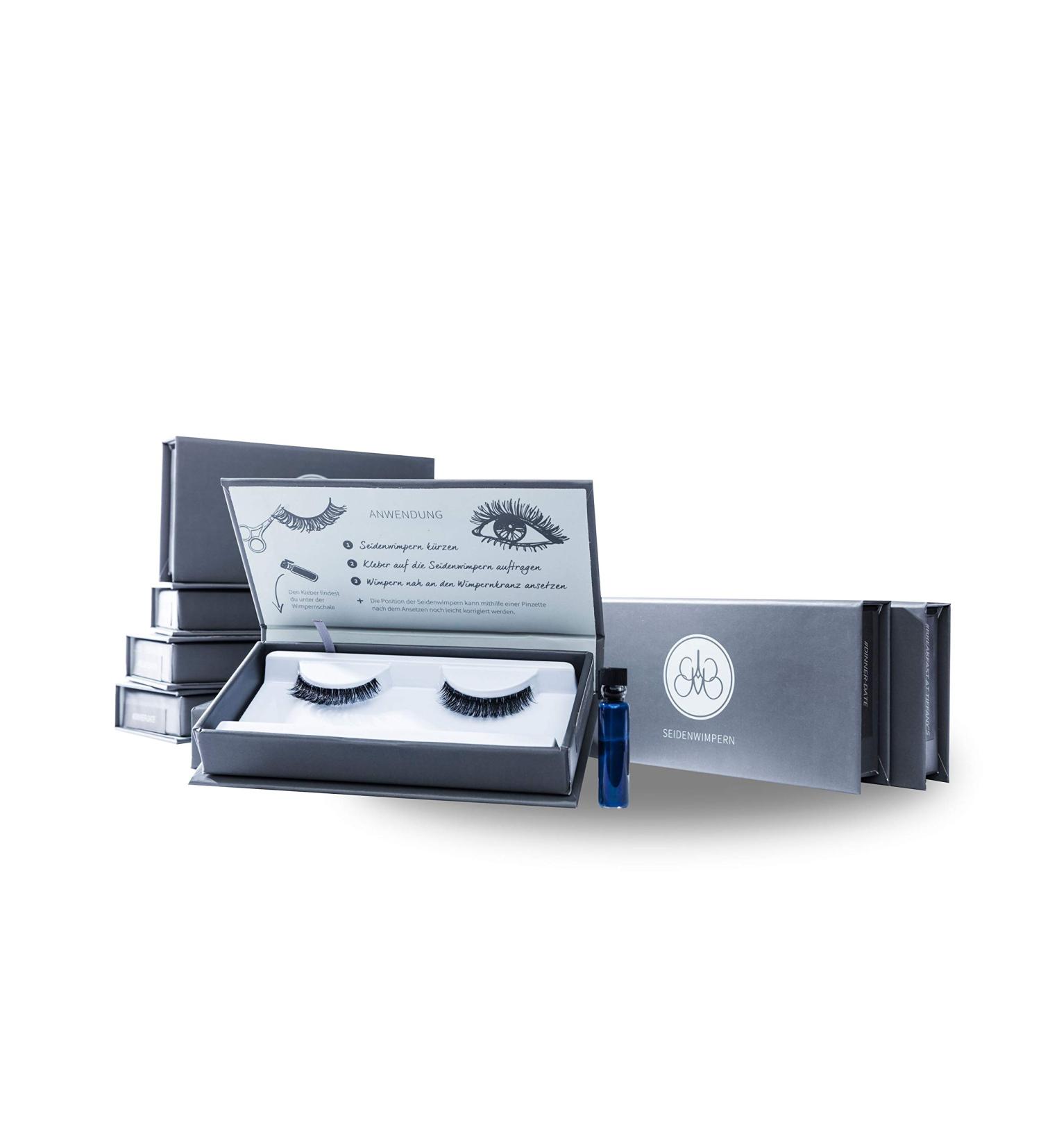 Augenmanufaktur 3D eyelash extensions - artificial eyelash extension with eyelash fringe dinner-date (058)