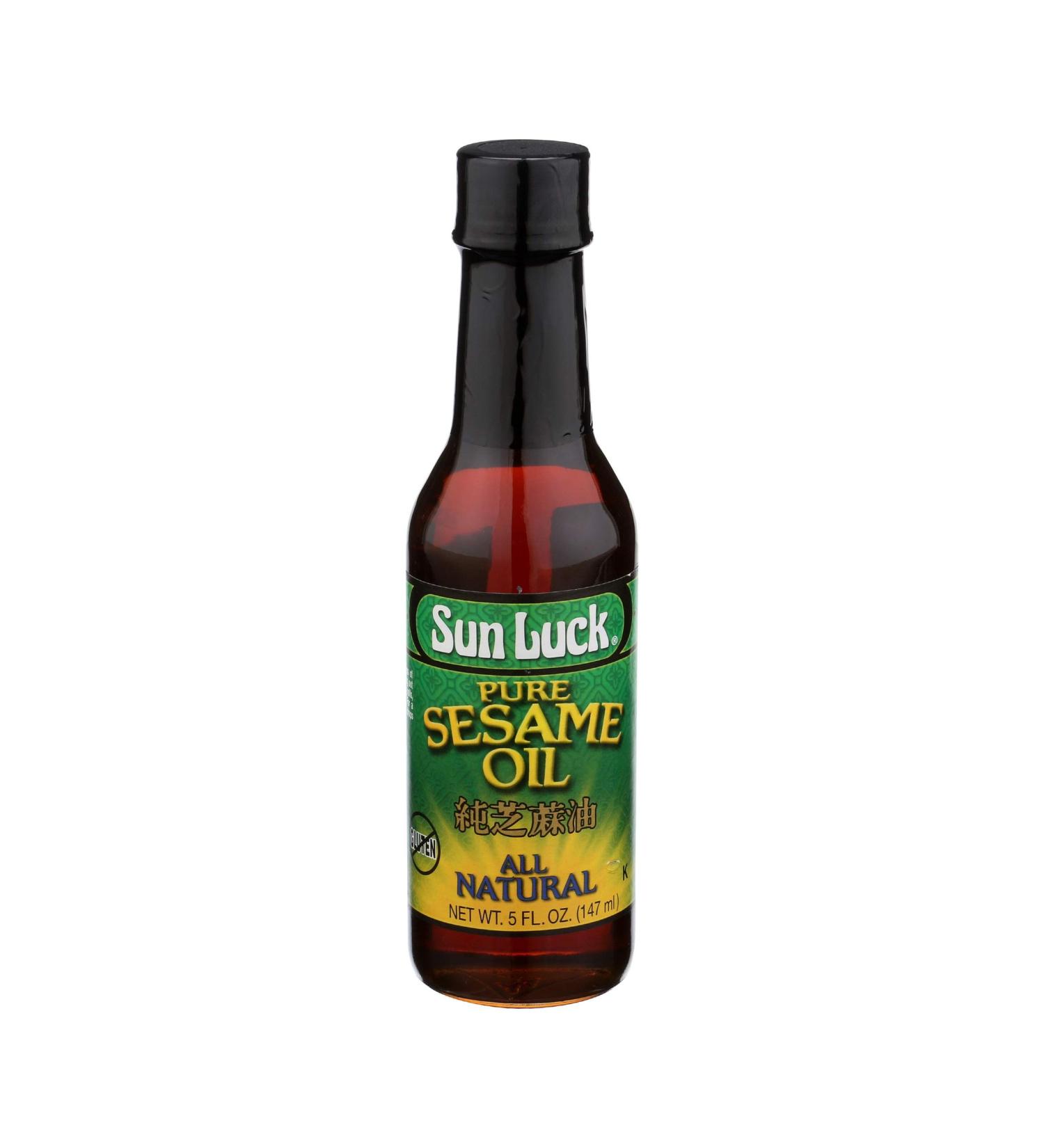 Sun Luck Pure Sesame Oil 5 oz - Premium Quality Asian Cooking Oil - Buy Online on GoSupps.com