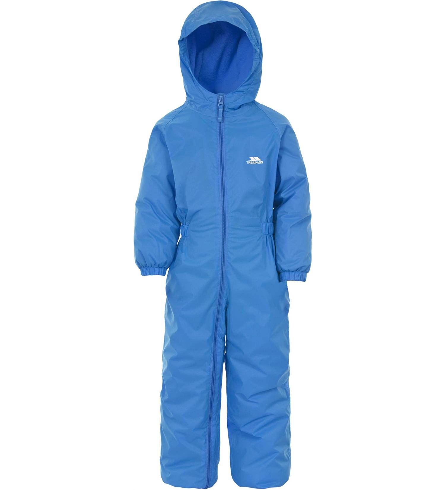 Trespass Kids' Waterproof Drip Drop Outdoor Rain Suit 12/18 cobalt blue