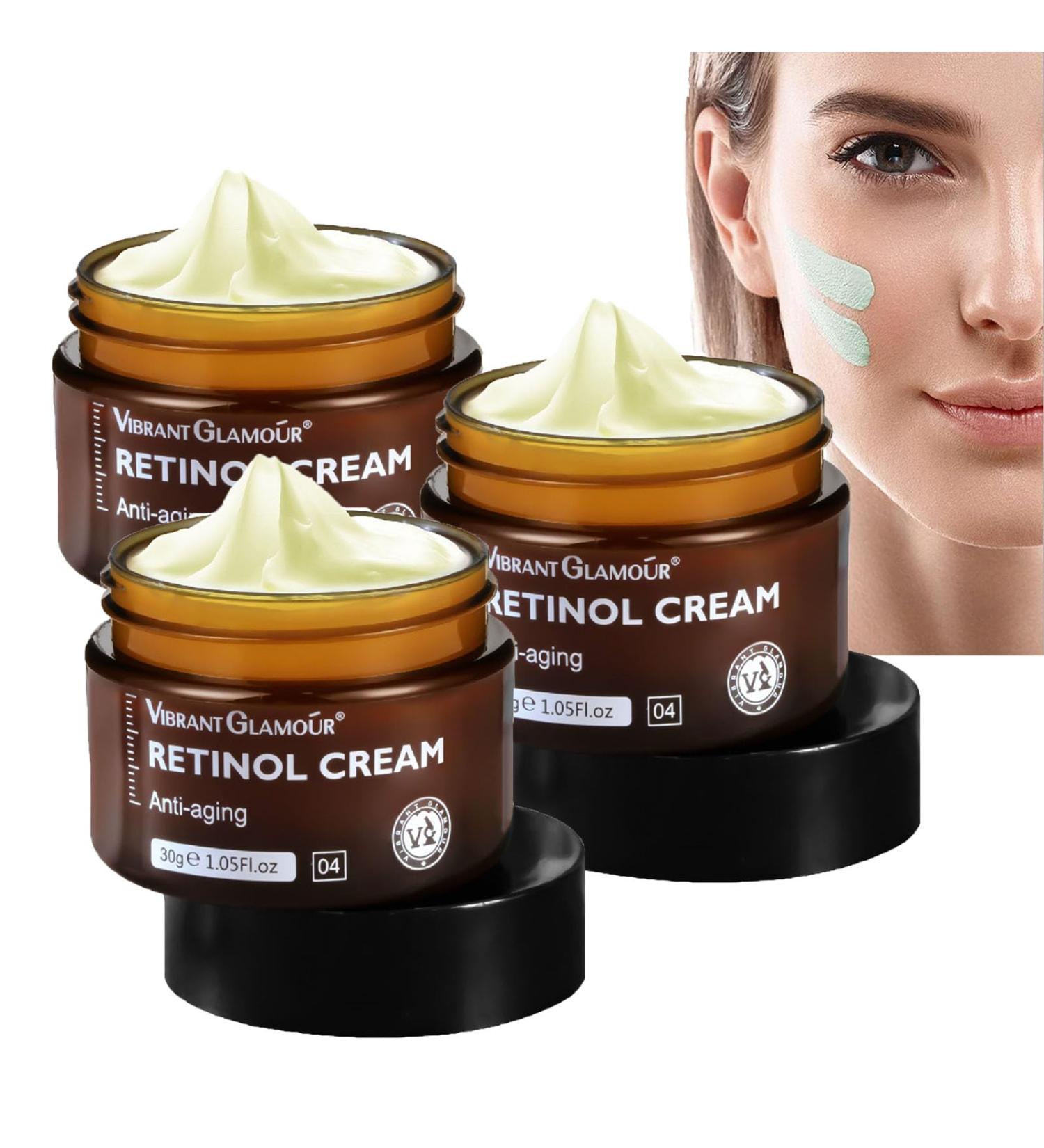 Retinol Anti-Aging Face Cream - 2.5% Retinol Night/Day Cream for Wrinkles & Fine Lines - Brightening Moisture Cream for Eyes & Face (3-Pack) - Buy Online on GoSupps.com