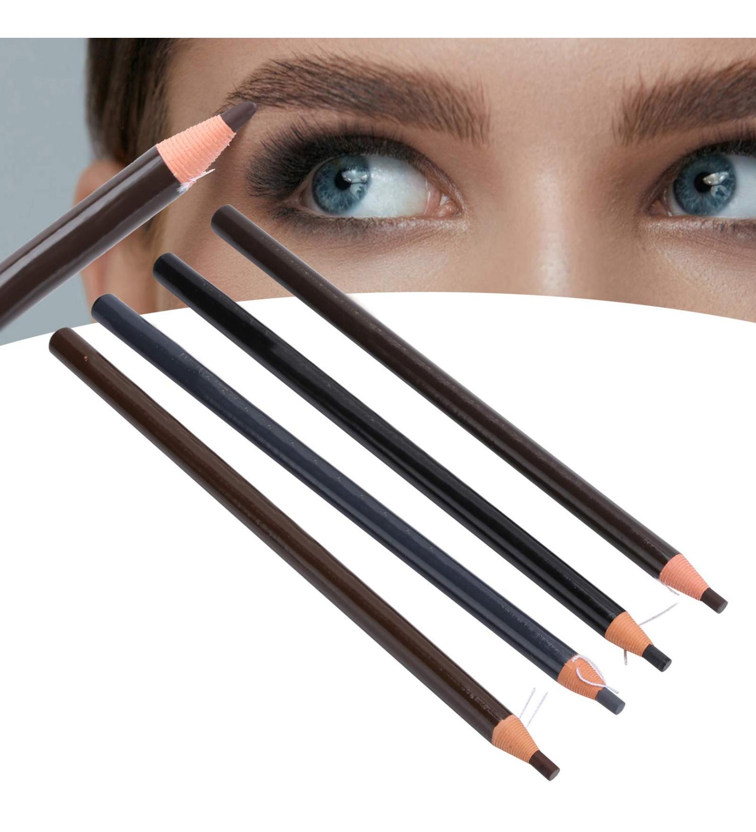 4-Part Durable Waterproof Eyebrow Pencil Set | Natural Eye Makeup Tools - International Shipping Available - Buy Online on GoSupps.com