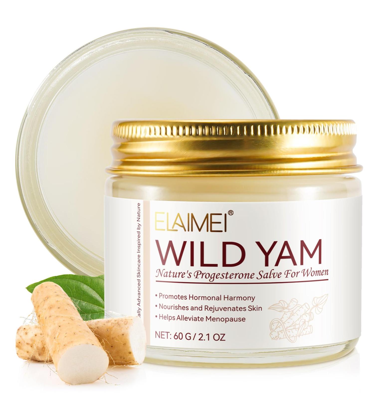 Wild Yam Cream for Hormone Balance | Organic Menopause Relief | Facial Moisturizer 2 OZ - Buy Online on GoSupps.com