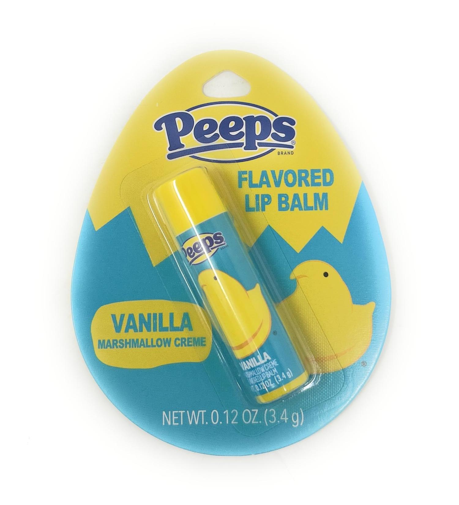 Peeps Flavored Lip Balm Vanilla Marshmallow Creme 0.12oz - 1 count