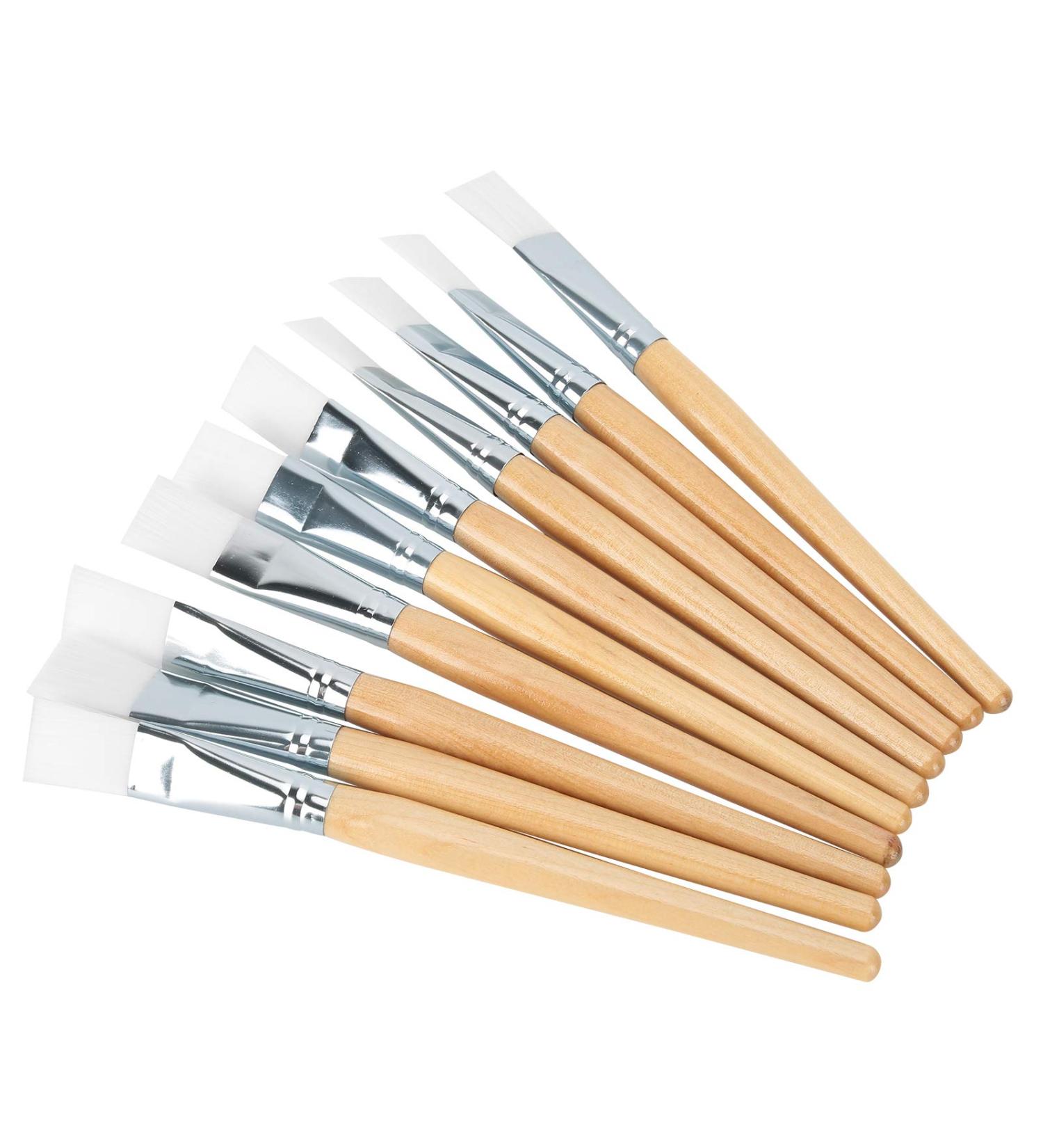 Buy Wooden Mask Brush - Soft Hair Facial Mask Applicator for DIY Skin Care | Bulk Clay Mask Brushes with Wooden Handle - Buy Online on GoSupps.com