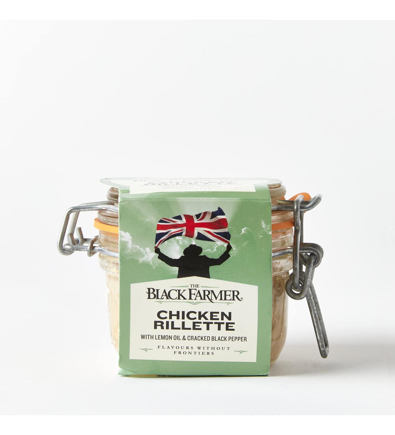 The Black Farmer Chicken Rillette with Lemon Oil & Black Pepper 110g - Buy Online on GoSupps.com