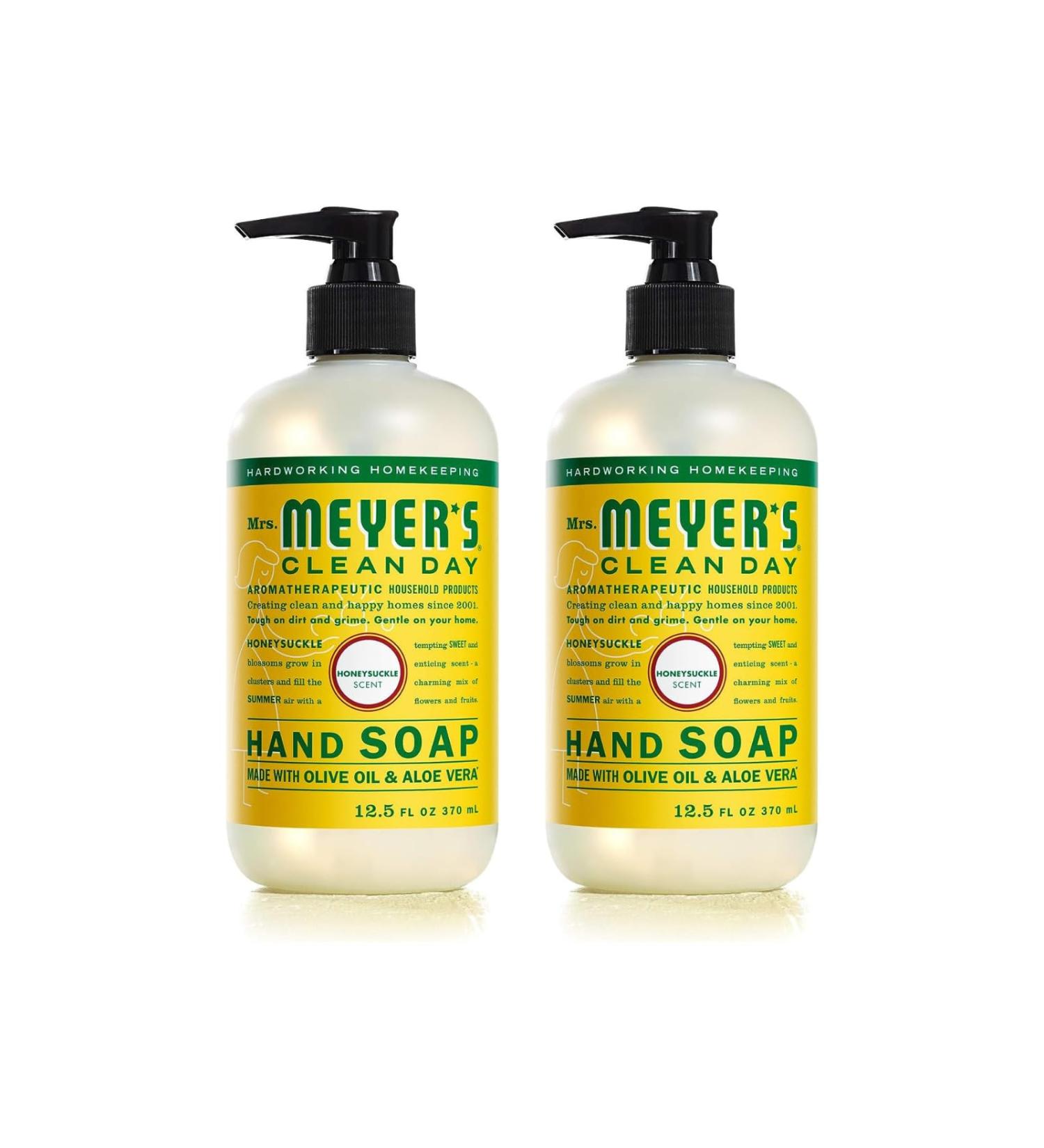 Mrs. MEYER'S Clean Day Hand Soap Made with Essential Oils Honeysuckle 12.5 Fl oz (Pack of 2) - Buy Online on GoSupps.com