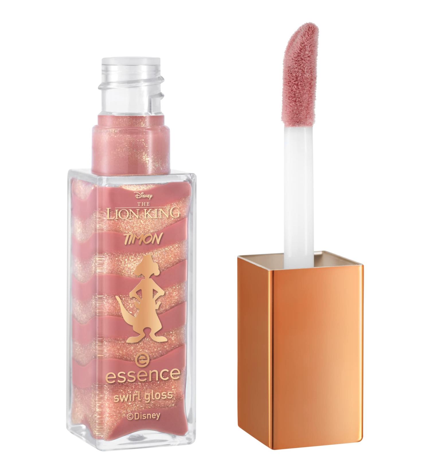 essence Lion King Swirl Gloss | Limited Edition Disney Collection | 2 Shimmering Shades | Long Lasting Unique Lip Looks | Vegan & Cruelty Free (01 Calm Surrender) - Buy Online on GoSupps.com