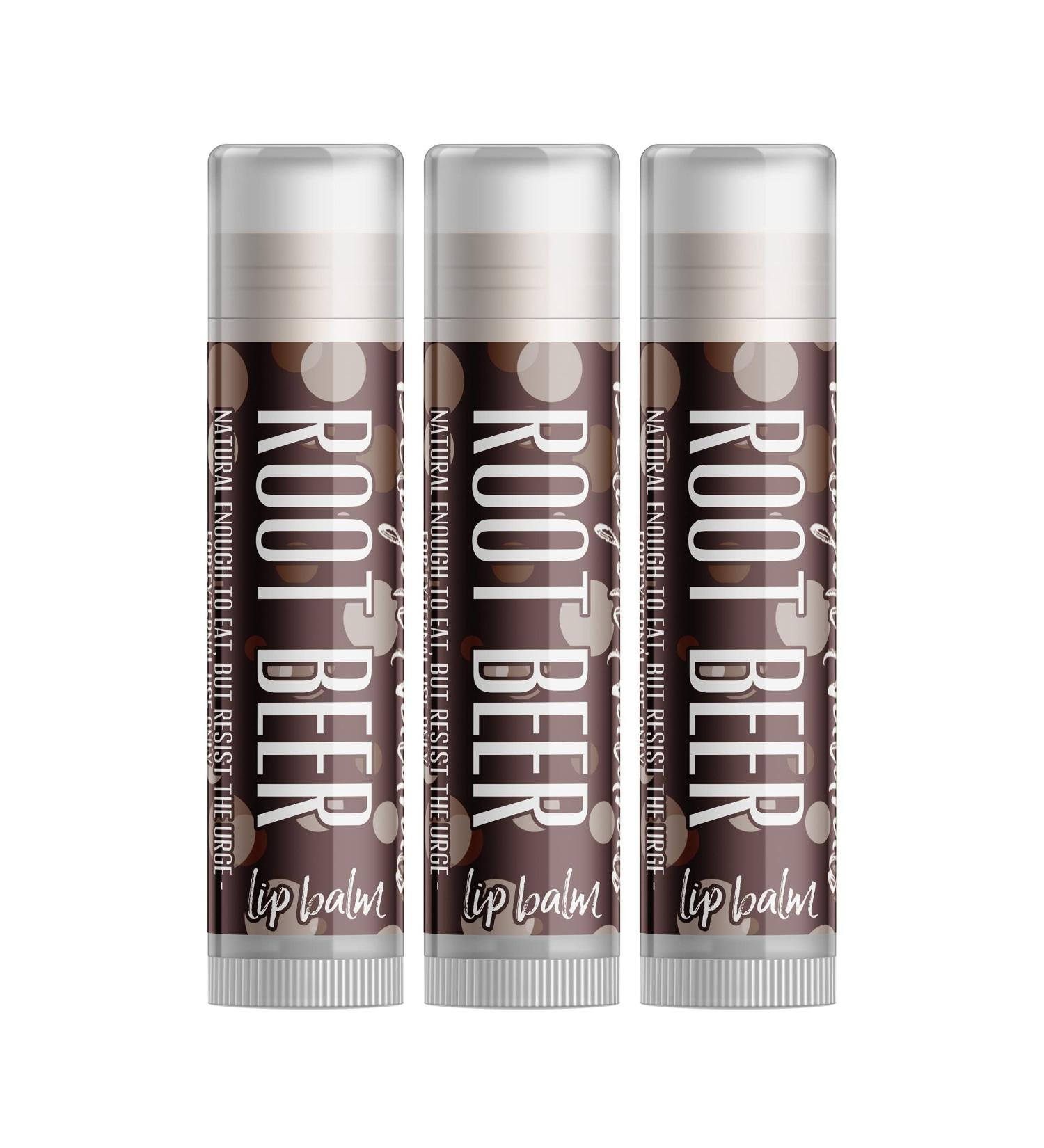 Delight Naturals Root Beer Lip Balm - Three Pack 3 Pack