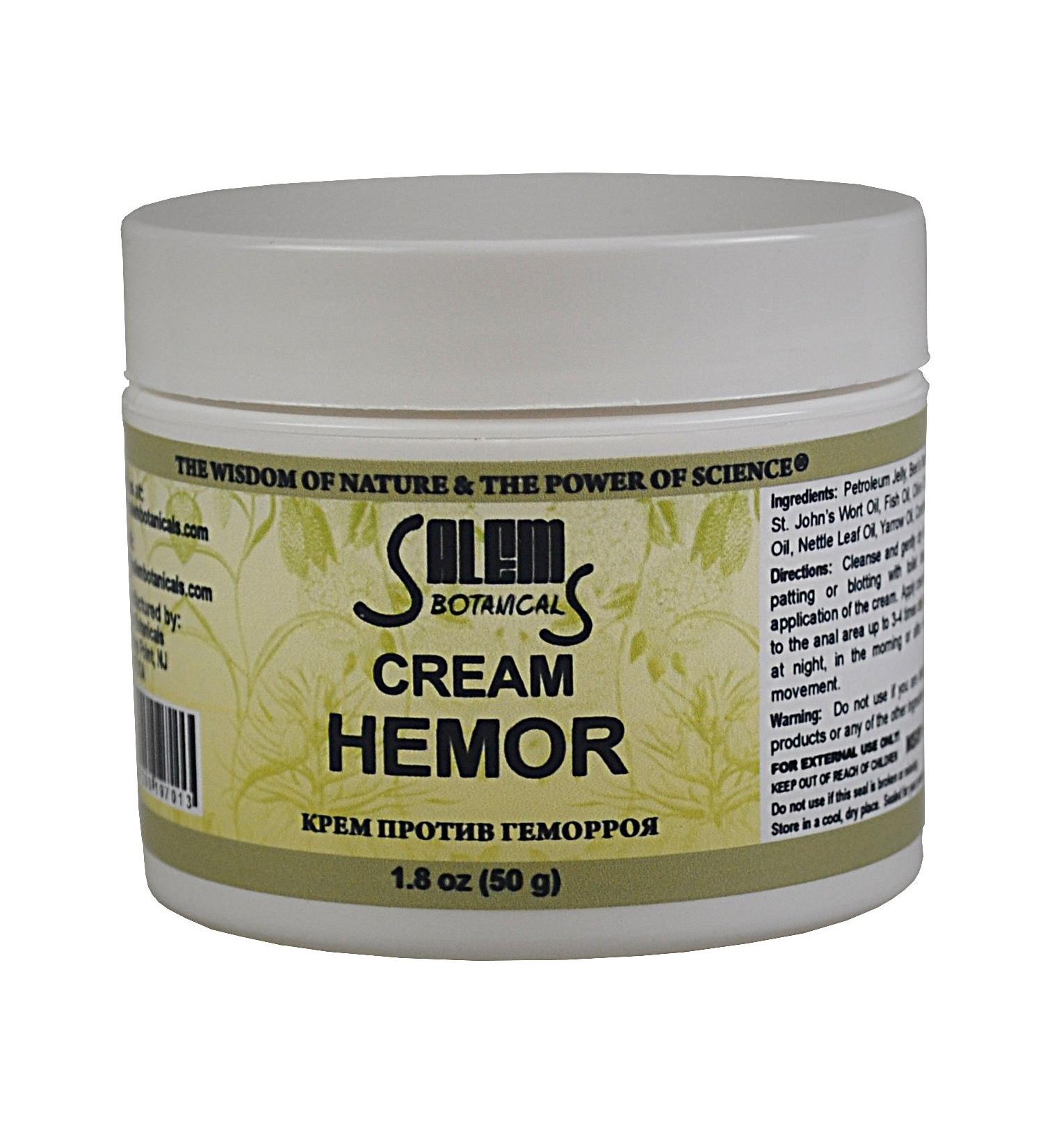 Salem Botanical Hemor Cream 1.8 Ounce - Fast Relief for Hemorrhoids - Buy Online on GoSupps.com