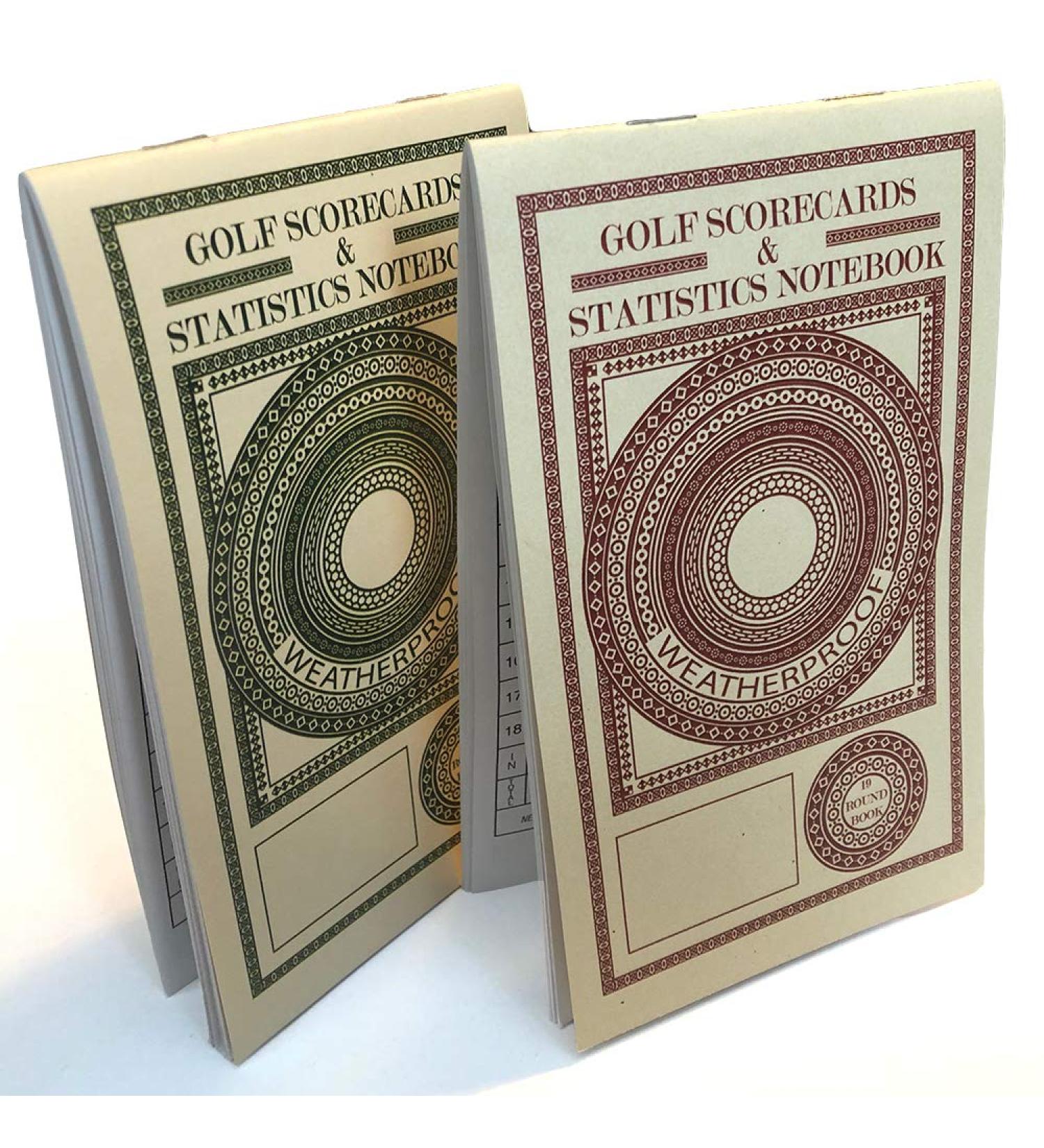 Golf Scorecard & Statistics Notebook | Weatherproof Paper (2 Pack) | Fits Golf Covers | Made in USA - Buy Online on GoSupps.com