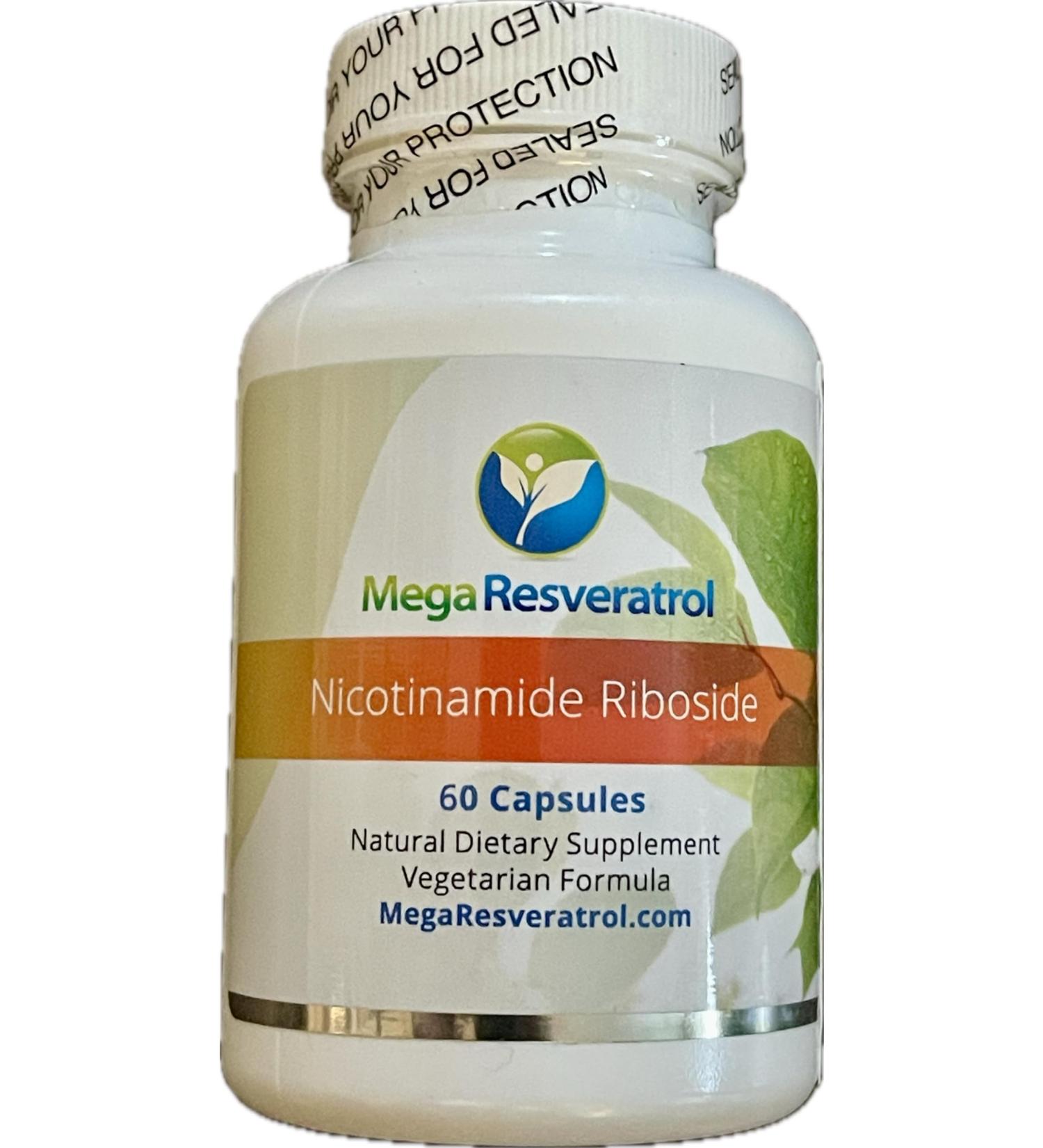 Mega Resveratrol Nicotinamide Riboside (NR). 99% Standardized Micronized Crystallized NR 60 Veggie Caps 250mg per Capsule. Purity Certified. NO Toxic inactive Ingredients. Keto Vegan Non-GMO. - Buy Online on GoSupps.com