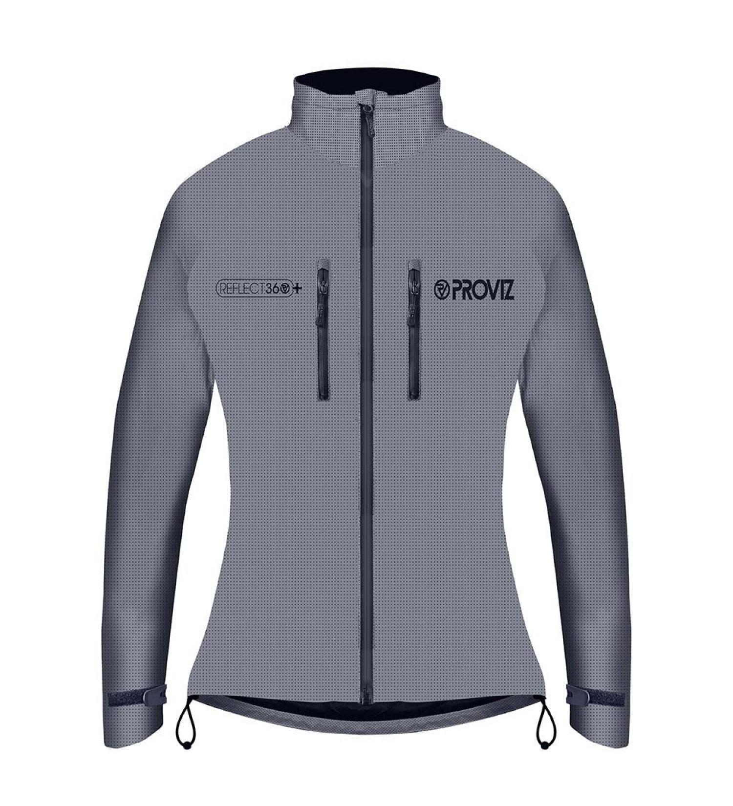 Proviz Women's Reflect 360+ Jacket - Silver-Grey | High Visibility Waterproof Ideal for Cycling & Running | International Shipping Available - Buy Online on GoSupps.com
