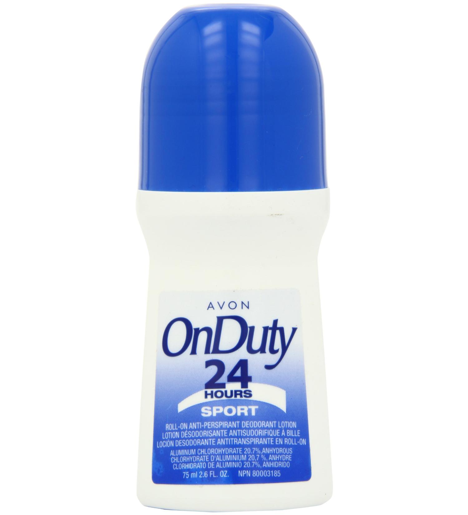 Avon On Duty 24 Hours Sport Roll-on Anti-perspirant Deodorant 2.6 oz (12-Pack)
