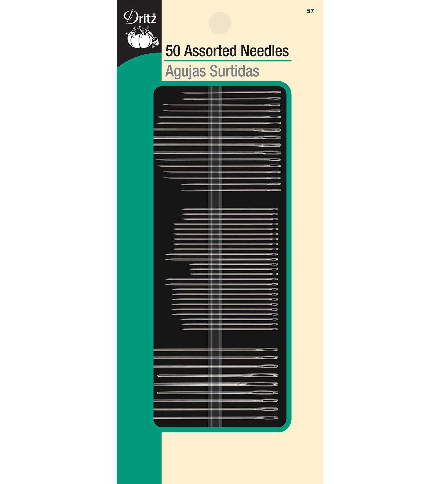 Dritz 57 Hand Needles - Assorted Styles & Sizes (50-Count) - Buy Online on GoSupps.com