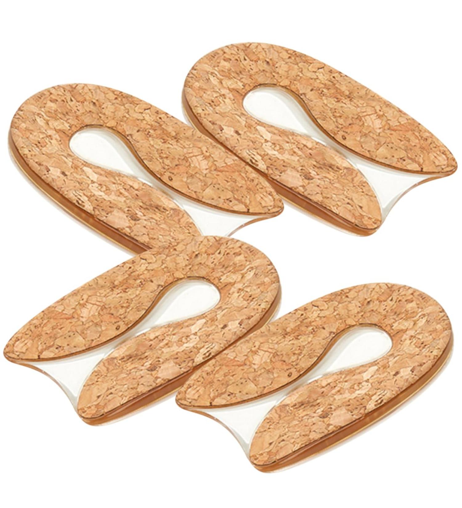 NOLITOY 2 Pairs Reusable Transparent Heel Pads - Height Boosting Silicone Heel Cushions for Women - Comfortable Heel Protectors & Cushions - Buy Online on GoSupps.com