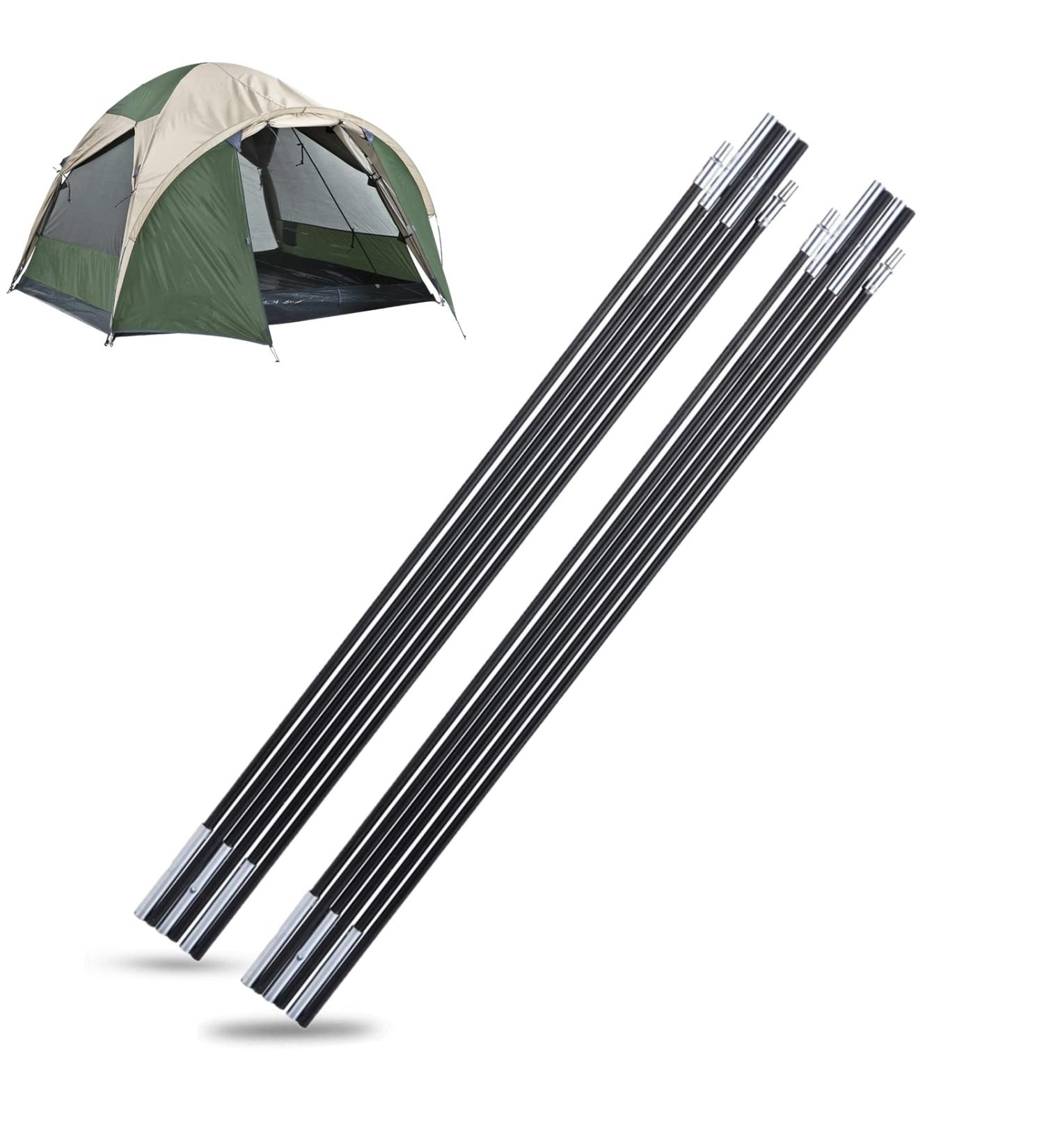 Dioche Folding Fiberglass Tent Pole Bars Set for Outdoor Camping - Awning Frames Kit - Buy Online on GoSupps.com