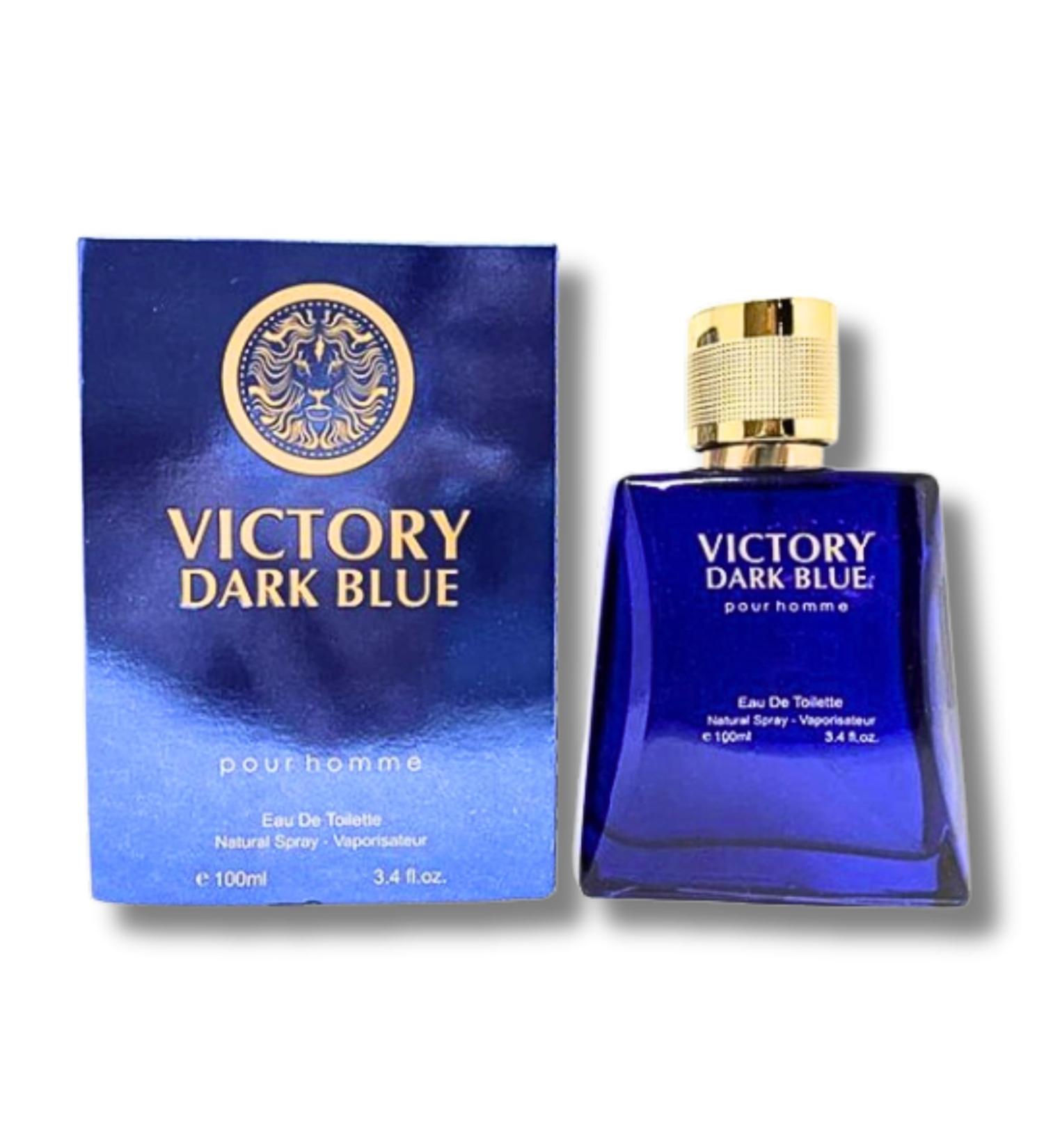 POUR HOMME VICTORY DARK BLUE EAU DE TOILETTE 3.4 FL. OZ Aromatic Fougere fragrance for Men. - Buy Online on GoSupps.com