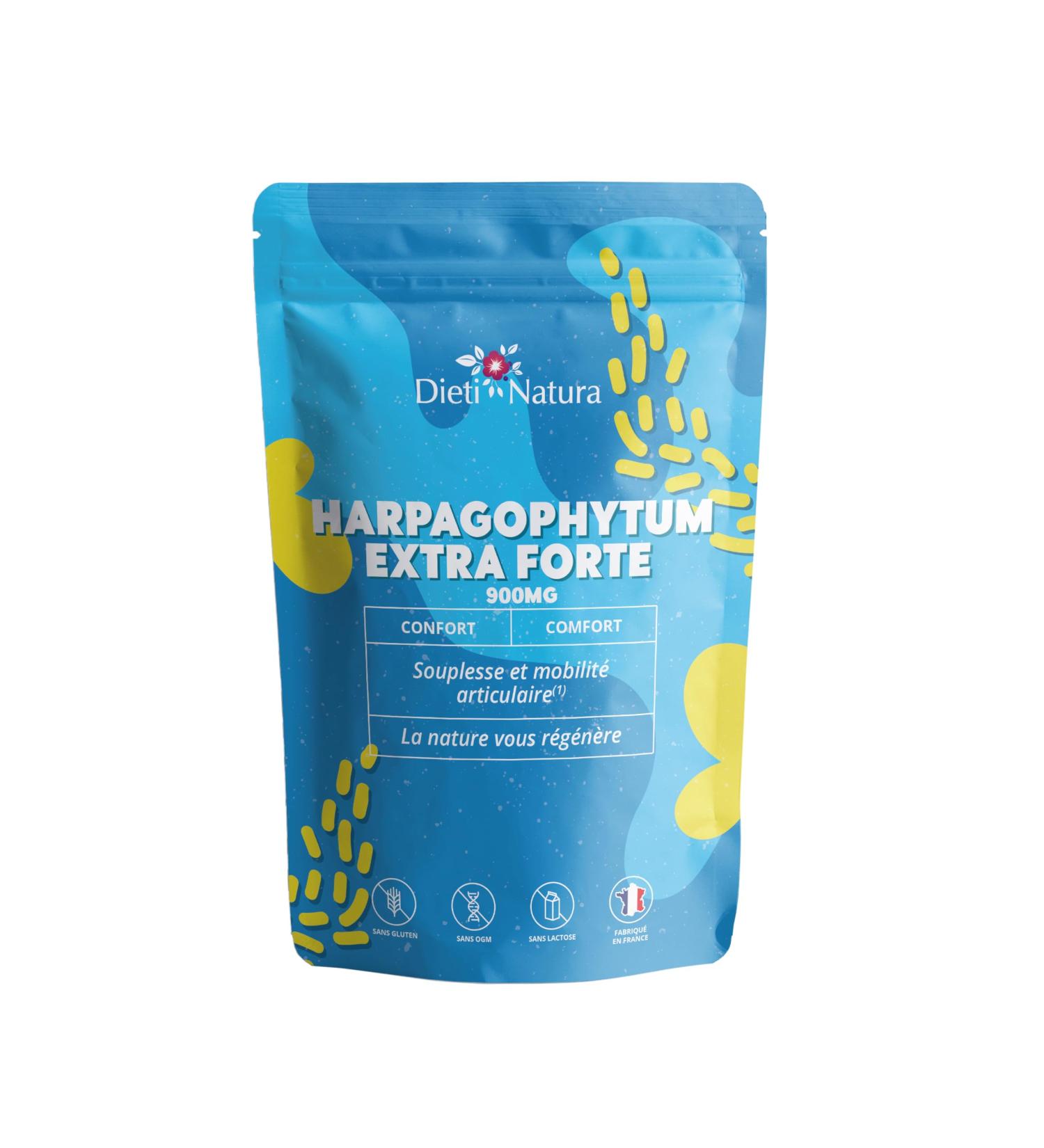 DIETI NATURA - Harpagophytum EXTRA Fort - Painful Joints - Mobility & Flexibility - Non-GMO Gluten & Lactose Free - Made in France - 90 Capsules - Buy Online on GoSupps.com