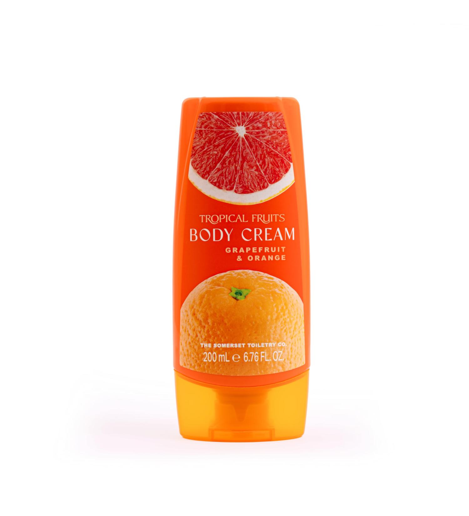 Tropical Fruits Grapefruit and Orange Body Cream 200ml - Buy Online on GoSupps.com