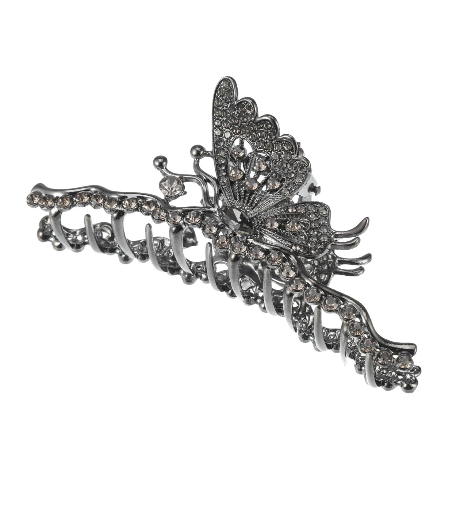 VOCOSTE Hair Clip Classic Butterfly Shape Hair Clip for Girl Titanium Tone - Buy Online on GoSupps.com