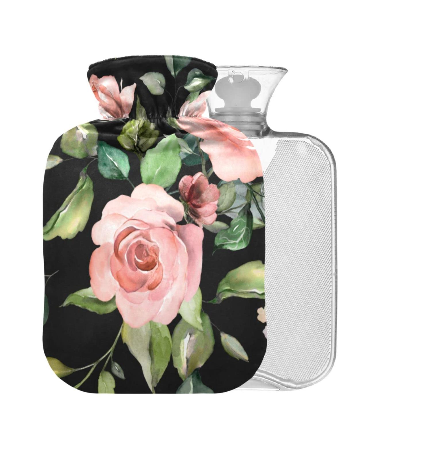 Buy BPA-Free 2L Hot Water Bottle with Spring Flowers Cover Large Hot Water Bag for Pain Relief Comfort for Bed Hands & Feet - Buy Online on GoSupps.com