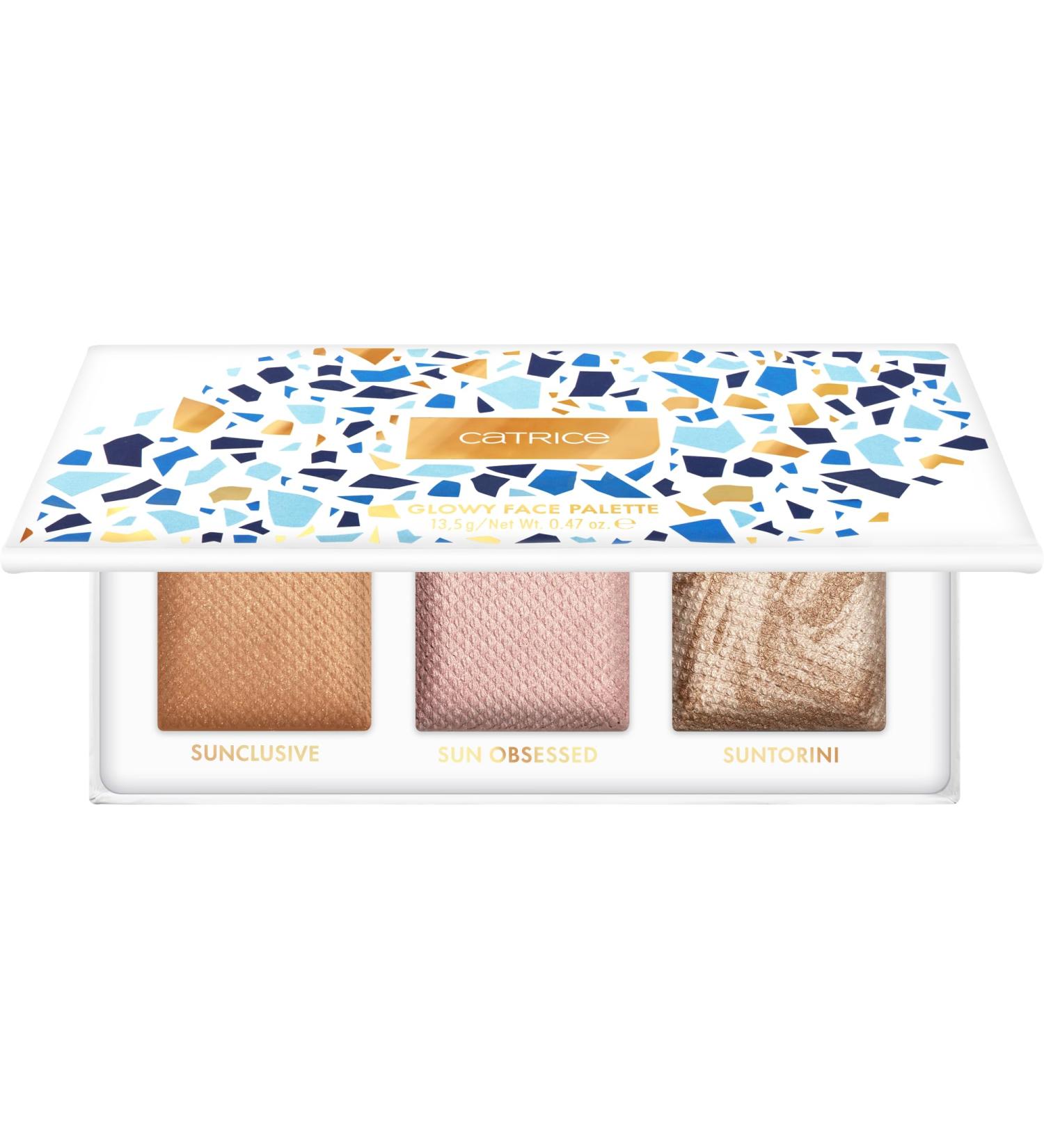 Catrice Summer OBSESSED Glowy Face Highlighter Palette No. C01 Multicolour 3 Natural Glowing Colours Vegan Fragrance Free Alcohol Free Preservative Free 13.5g - Buy Online on GoSupps.com