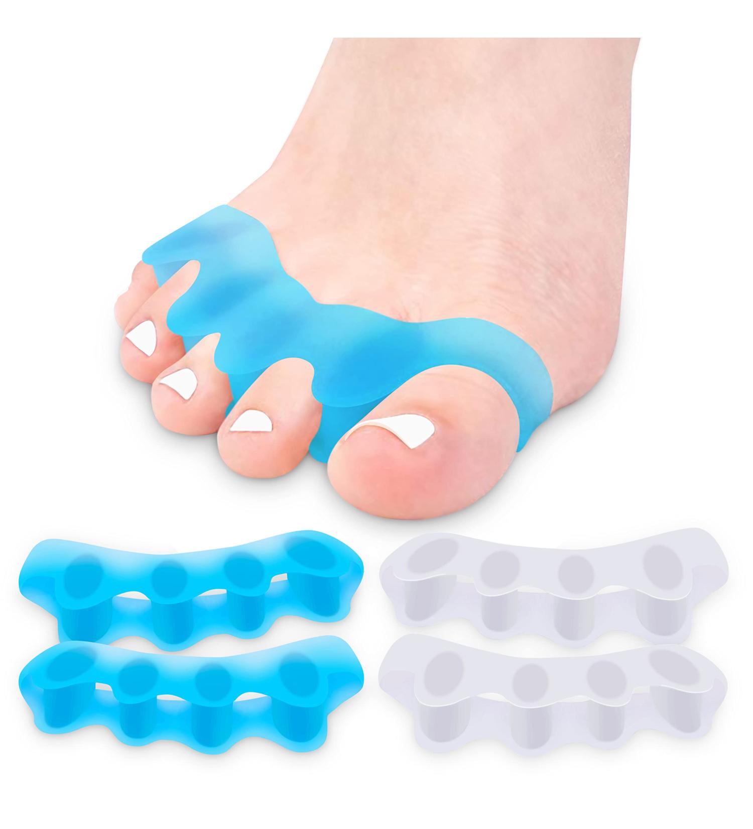 Premium Toe Separator and Toe Spacers for Bunion Correction - 2 Pairs for Comfort and Durability | Hammer Toe Straightener for Men and Women - Buy Online on GoSupps.com