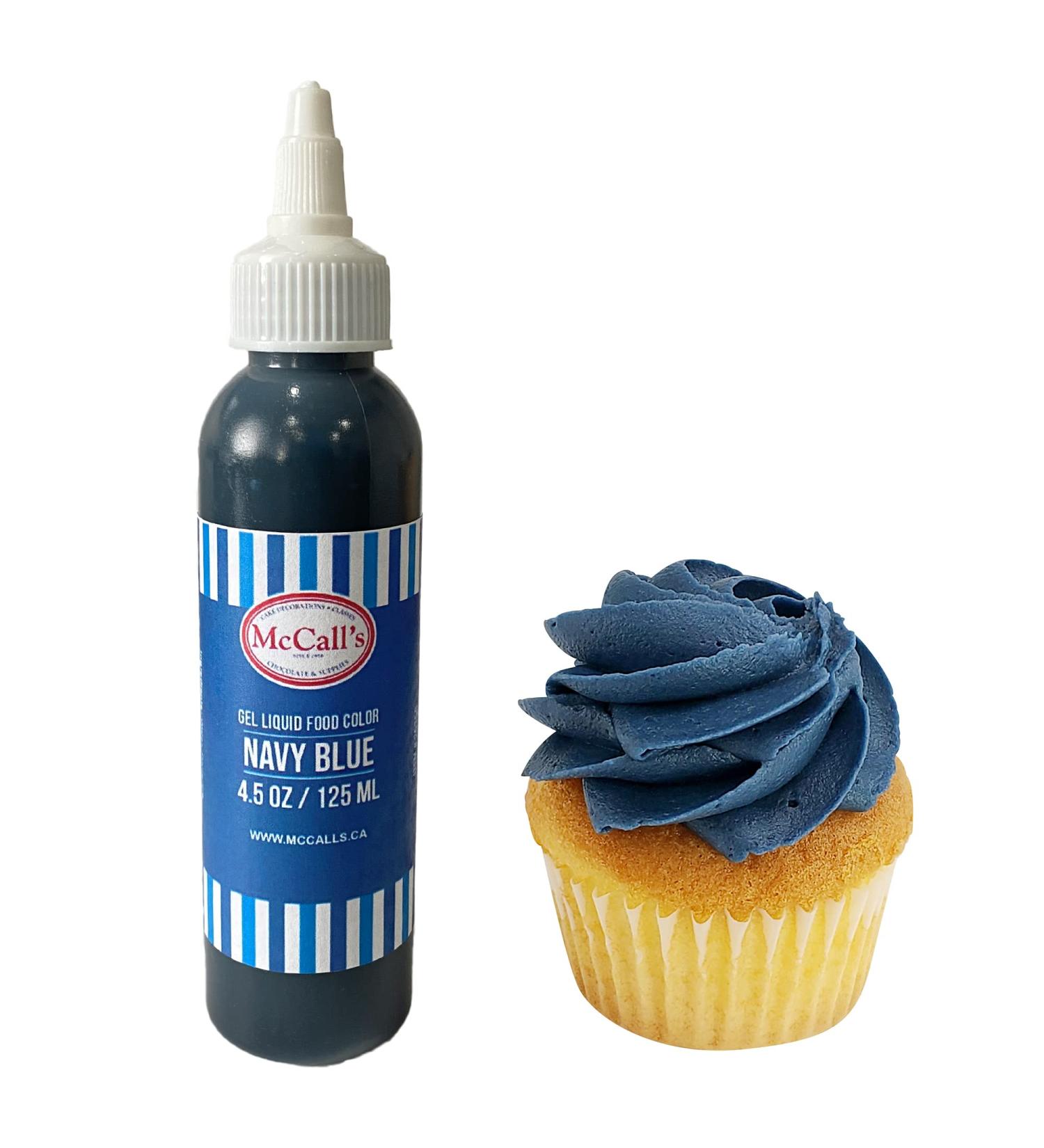 McCall's Liquid Gel Food Colour 4.5 oz Navy Blue - Made in Canada - Buy Online on GoSupps.com
