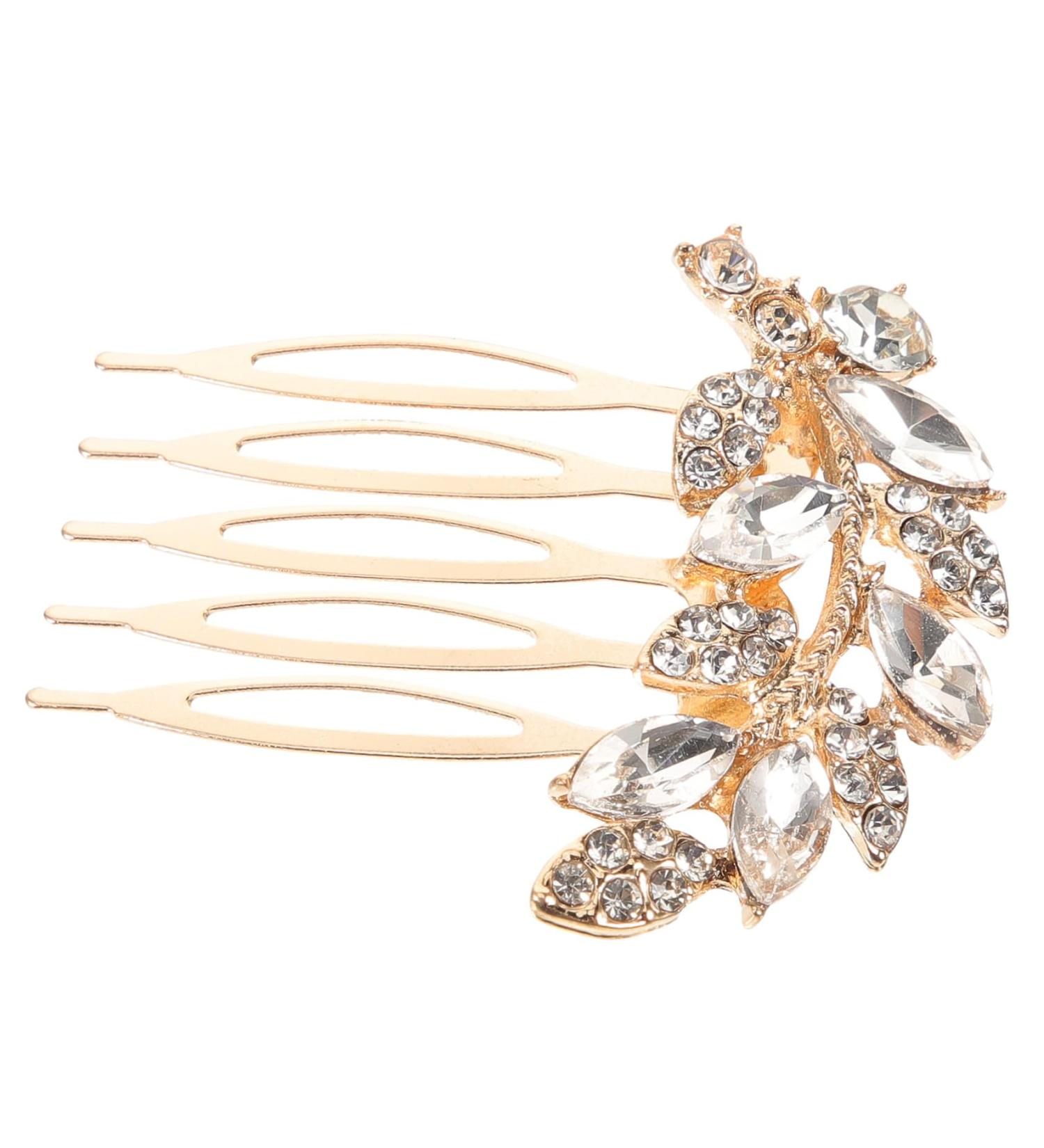 Ipetboom Bride Rhinestone Hair Comb swan for wedding wedding eyebrow brush mini rhinestone hair comb for women accessories small bangs comb bride decorate hair Small and fresh hair comb - Buy Online on GoSupps.com