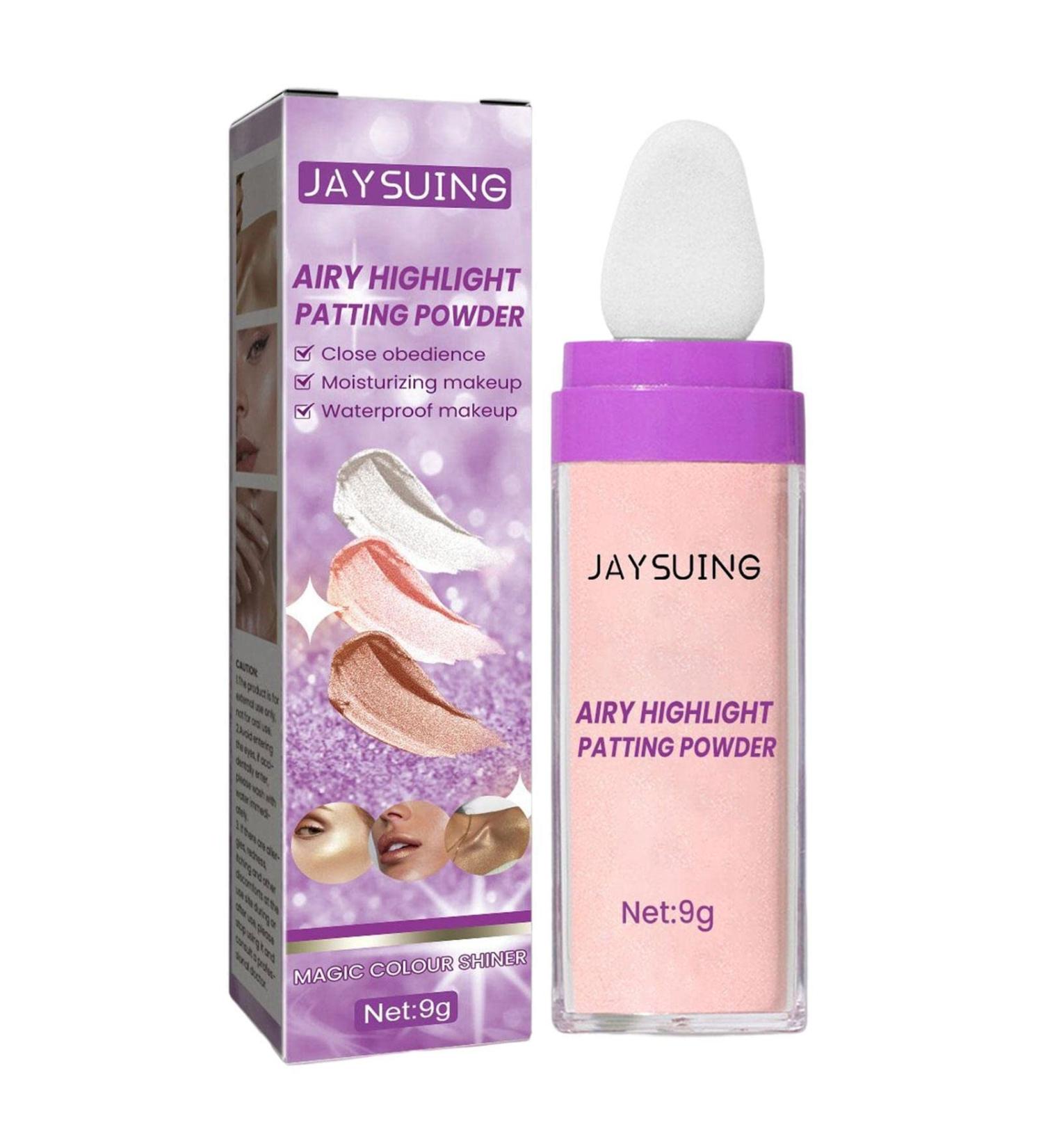 Powder Highlighter Stick | Body Face Highlighter Powder Stick Body Brightening Long Lasting Natural Stick for Neck Collarbone Proms Pink - Buy Online on GoSupps.com