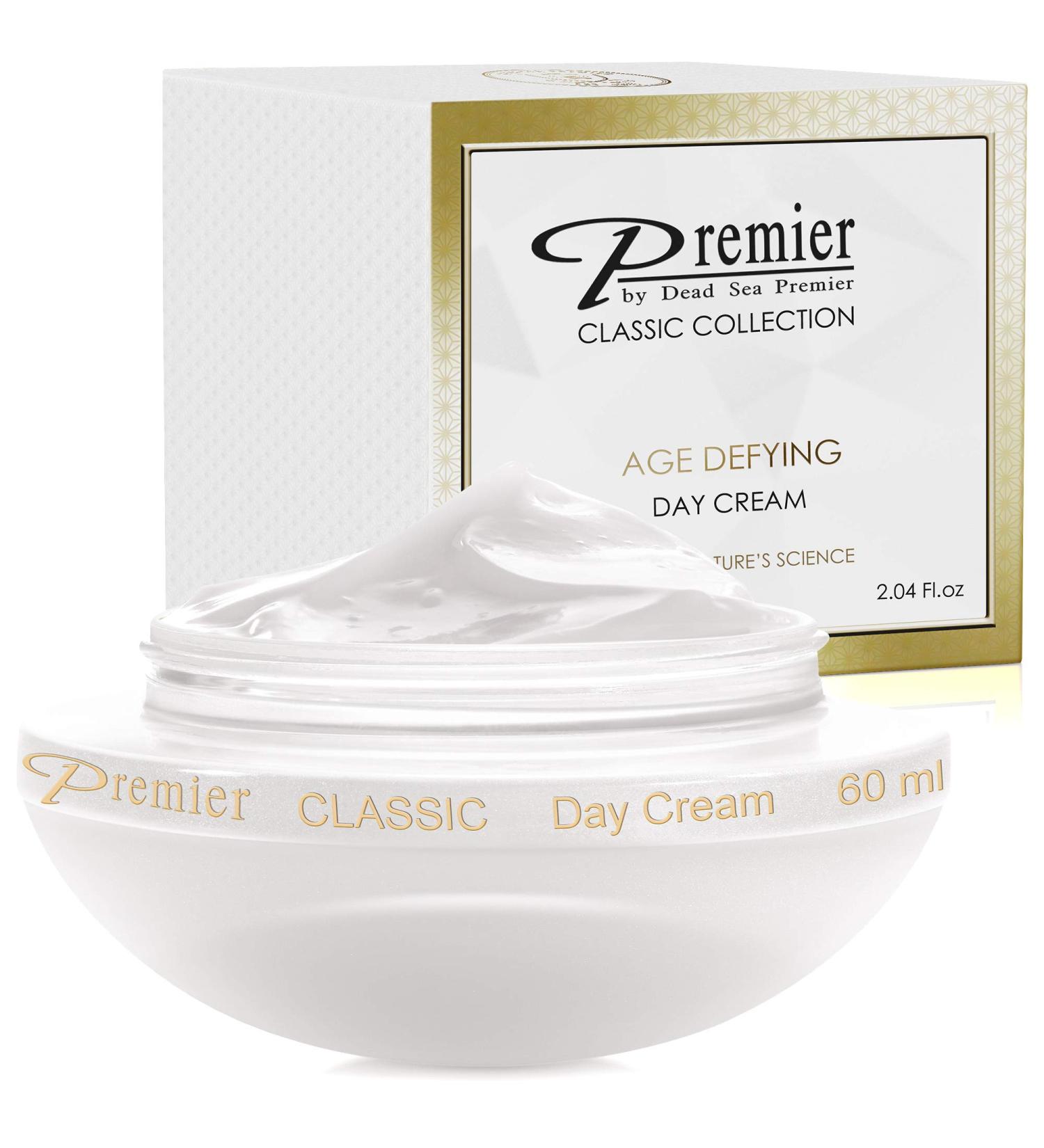 Premier Dead Sea Day Cream - Anti-Wrinkle Natural SPF Fast-Absorbing Moisturizer | Classic Collection 2.04 fl. oz - Buy Online on GoSupps.com