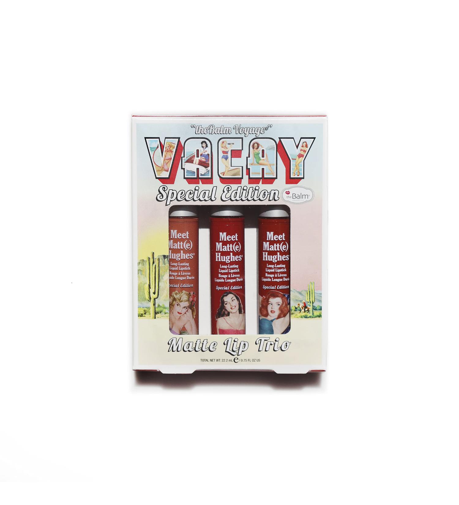 Shop Balm Voyage Vacay Matte Lip Trio - Special Edition 3 Pc Lipstick Set for Women | Persistent Charismatic Adventurous - Perfect for International Shipping - Buy Online on GoSupps.com