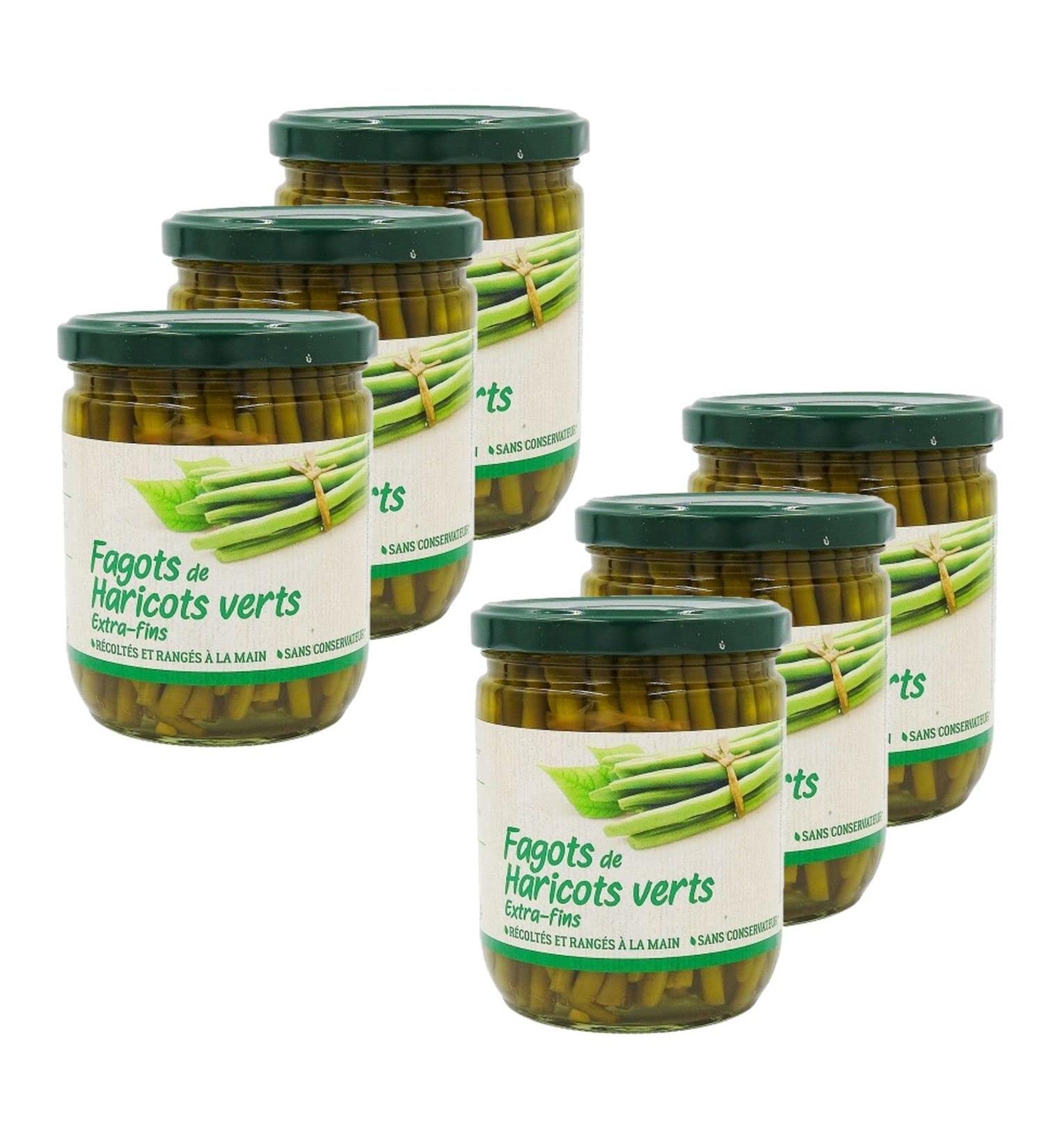 Set of 6 Extra Fine Green Beans 405 g Jar - Buy Online on GoSupps.com