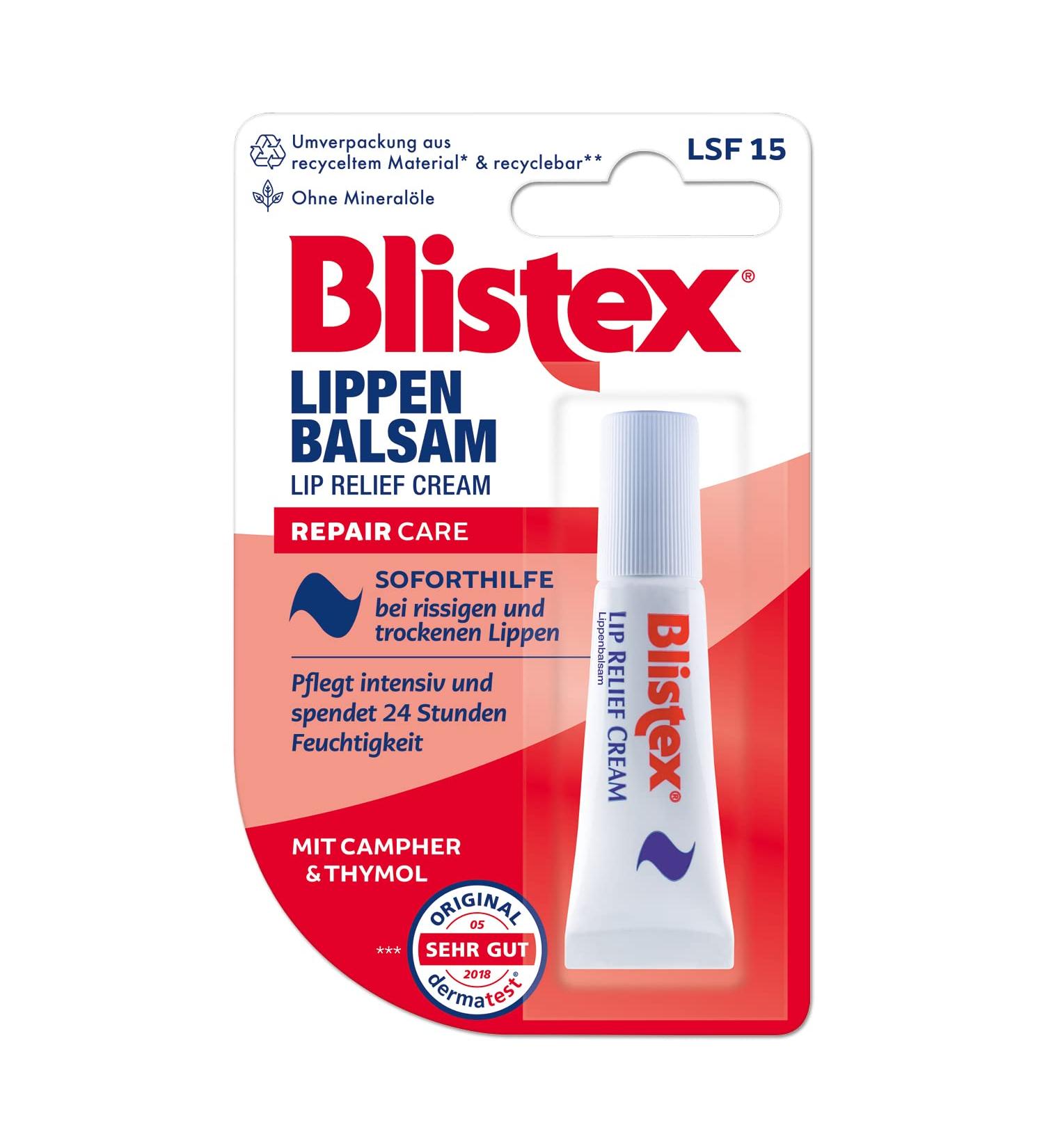 Blistex Lip Balm for Chapped & Dry Lips | 6 ml White | 1 Pack - Shop Internationally - Buy Online on GoSupps.com